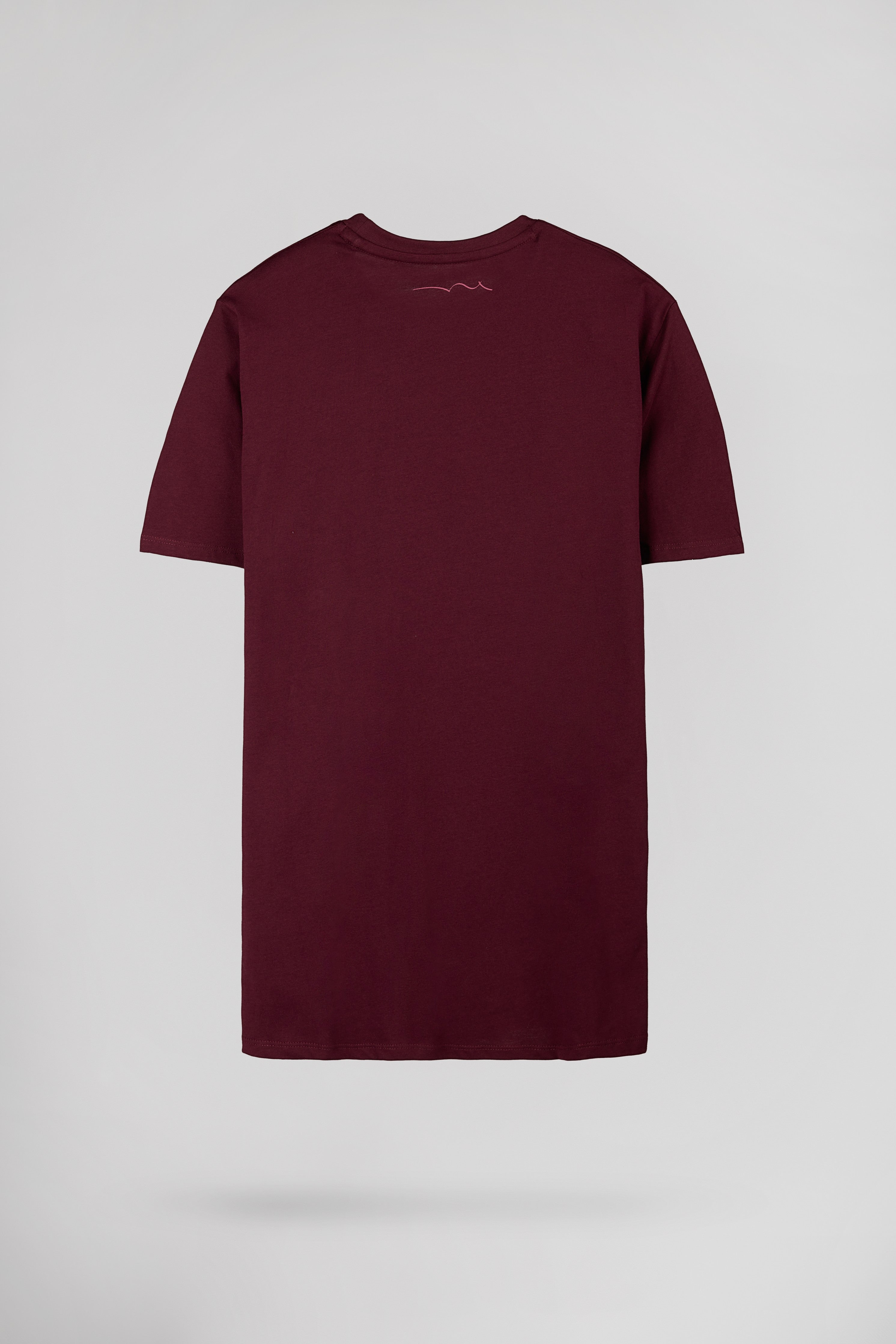 Teddy Smith T-Jim MC t-shirt col rond dark wine homme