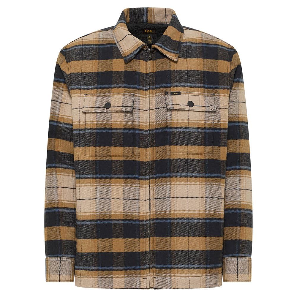 Lee Surchemise matelassée marron taille M homme