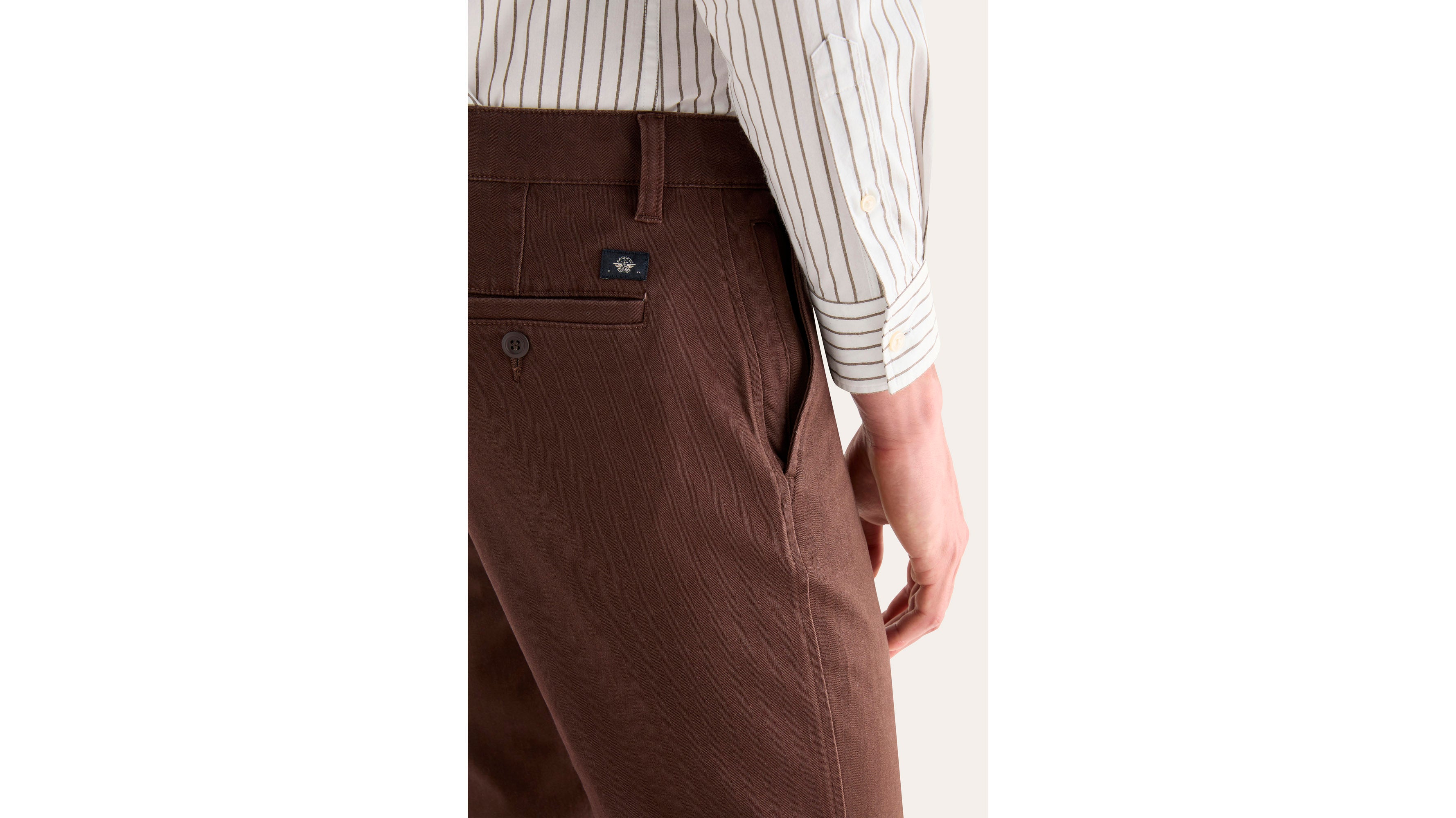 Dockers Ultimate Slim chino marron hot fudge stretch