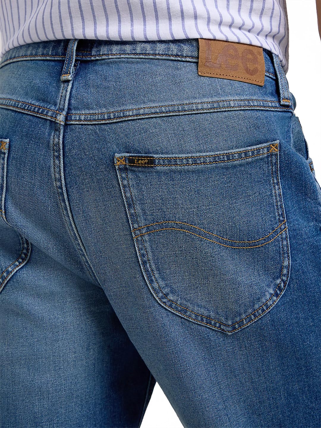 Lee Rider Casual short homme en denim coupe droite