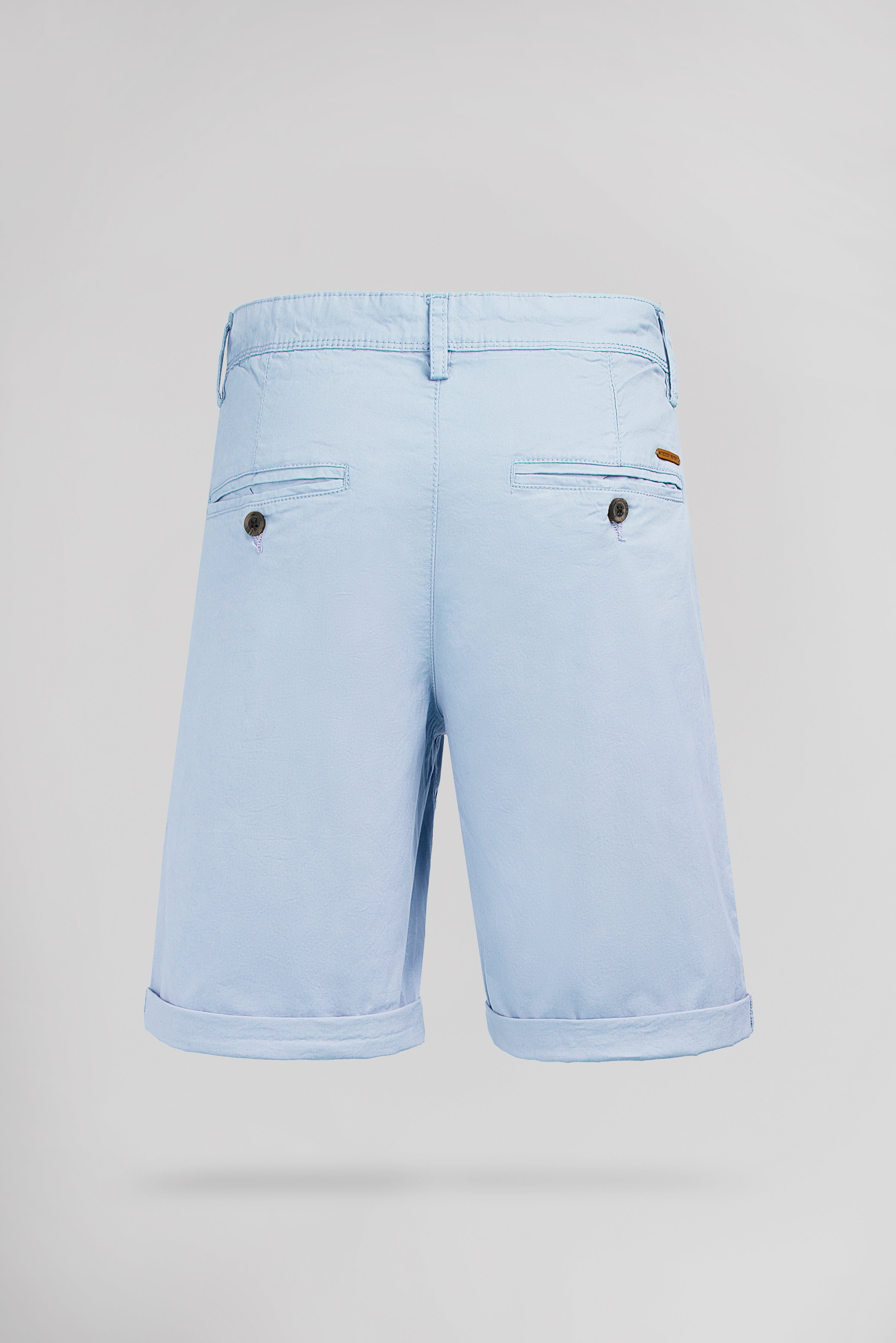 Teddy Smith Chino Pastel Blue short homme bleu coton