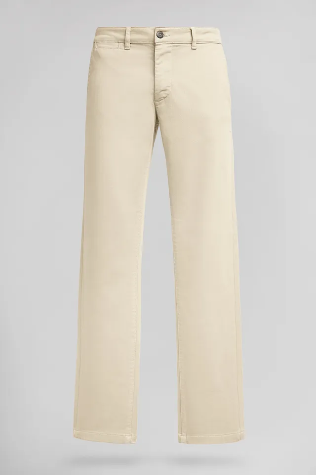 Teddy Smith Pallas Chino SW pantalon slim cream stretch