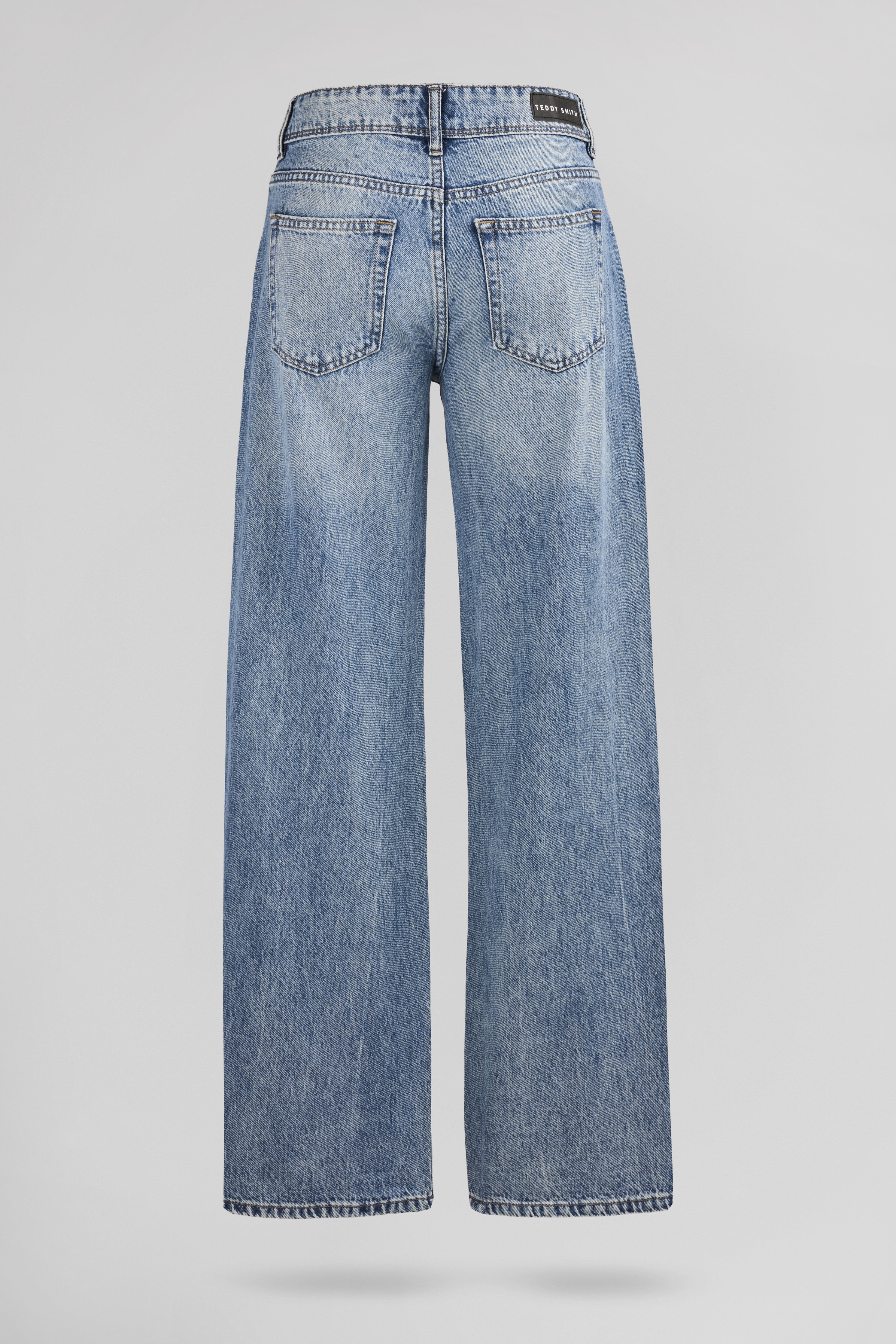 Teddy Smith P-Gladys Low jean loose indigo clair femme