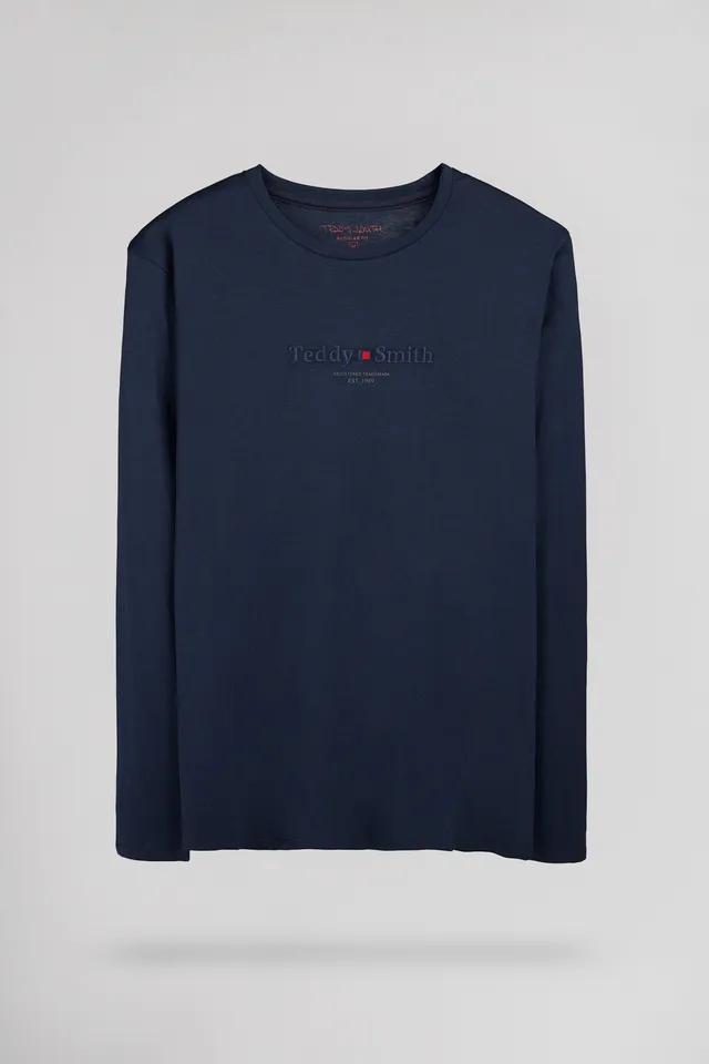 Teddy Smith T-Jim ML t-shirt manches longues navy coton