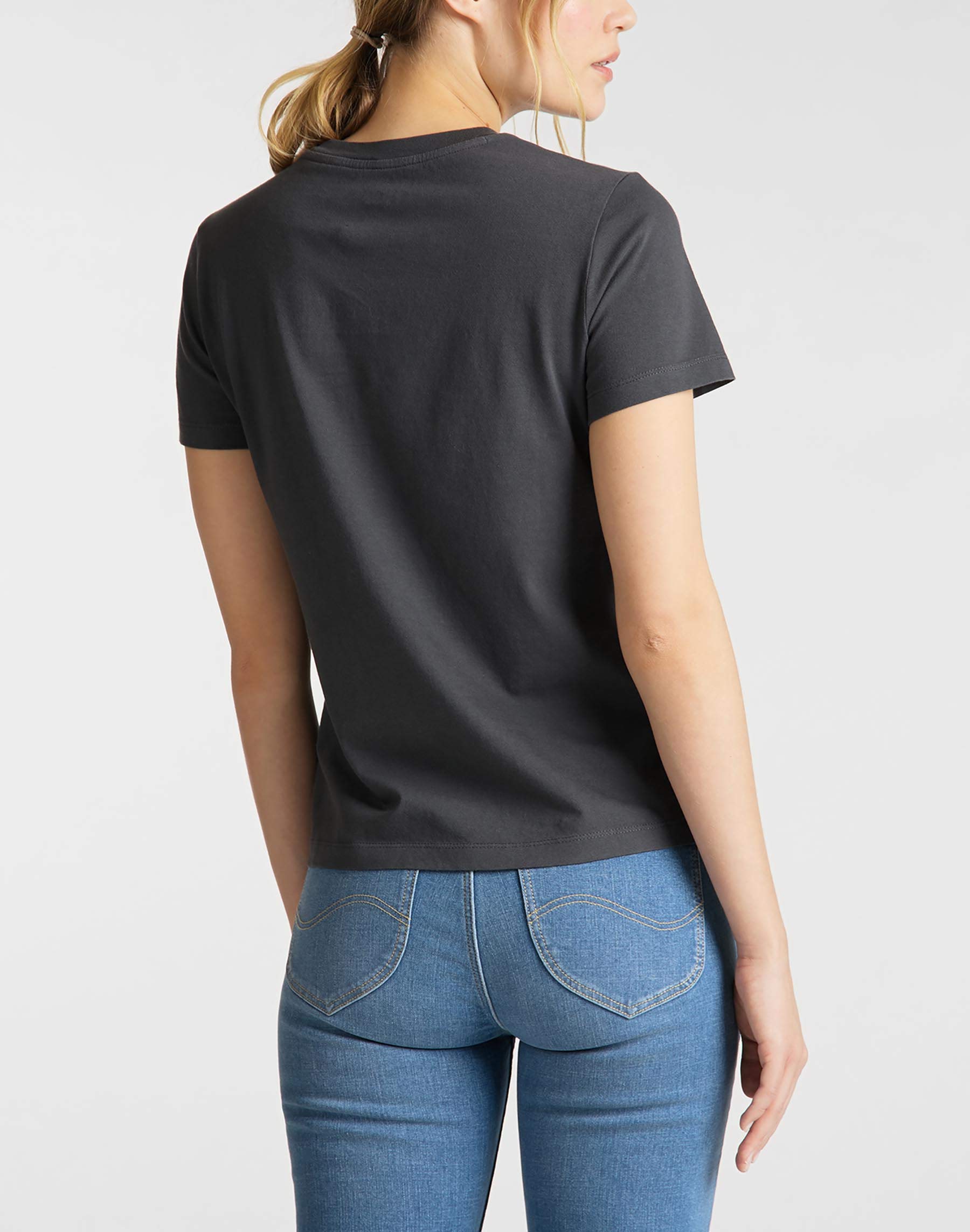 Lee Slim Logo t-shirt femme slim manches courtes