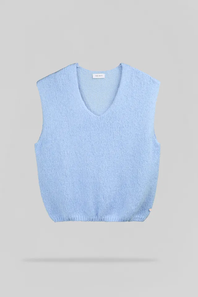 Teddy Smith P-Molia pull sans manches bleu ciel