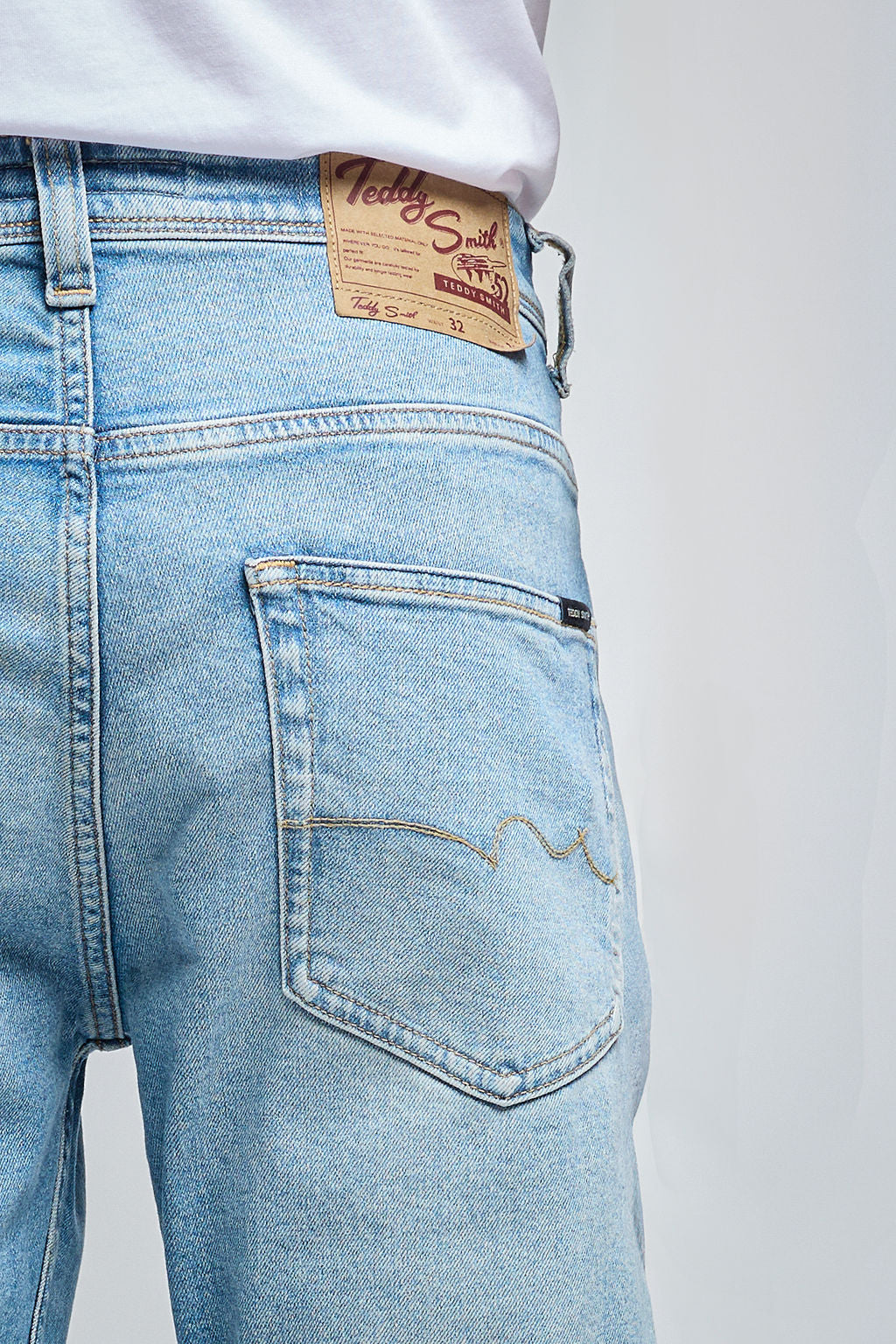 Teddy Smith REG jean droit homme indigo clair L32