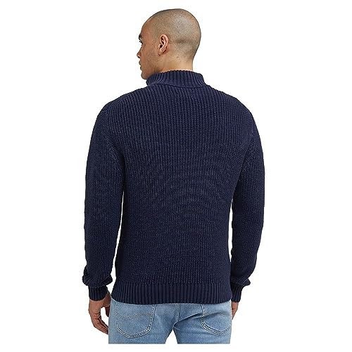 Lee Half Zip pull tricot homme noir taille L