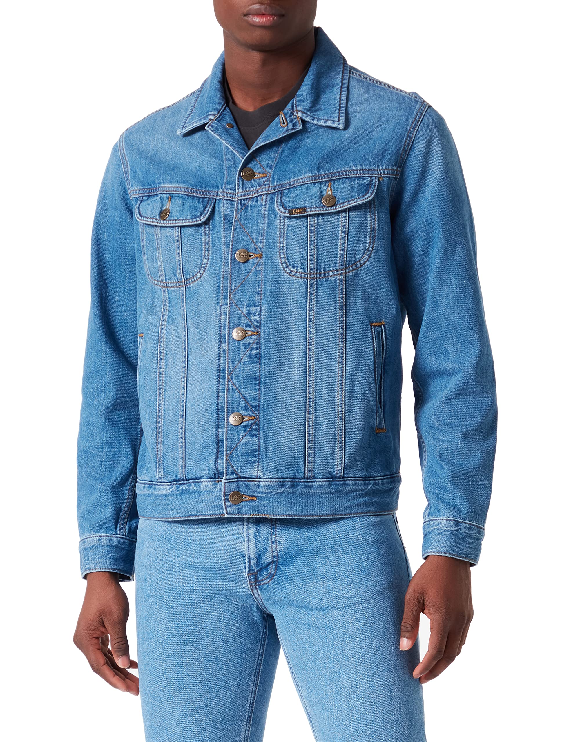 Lee Rider veste en jean homme S bleue denim