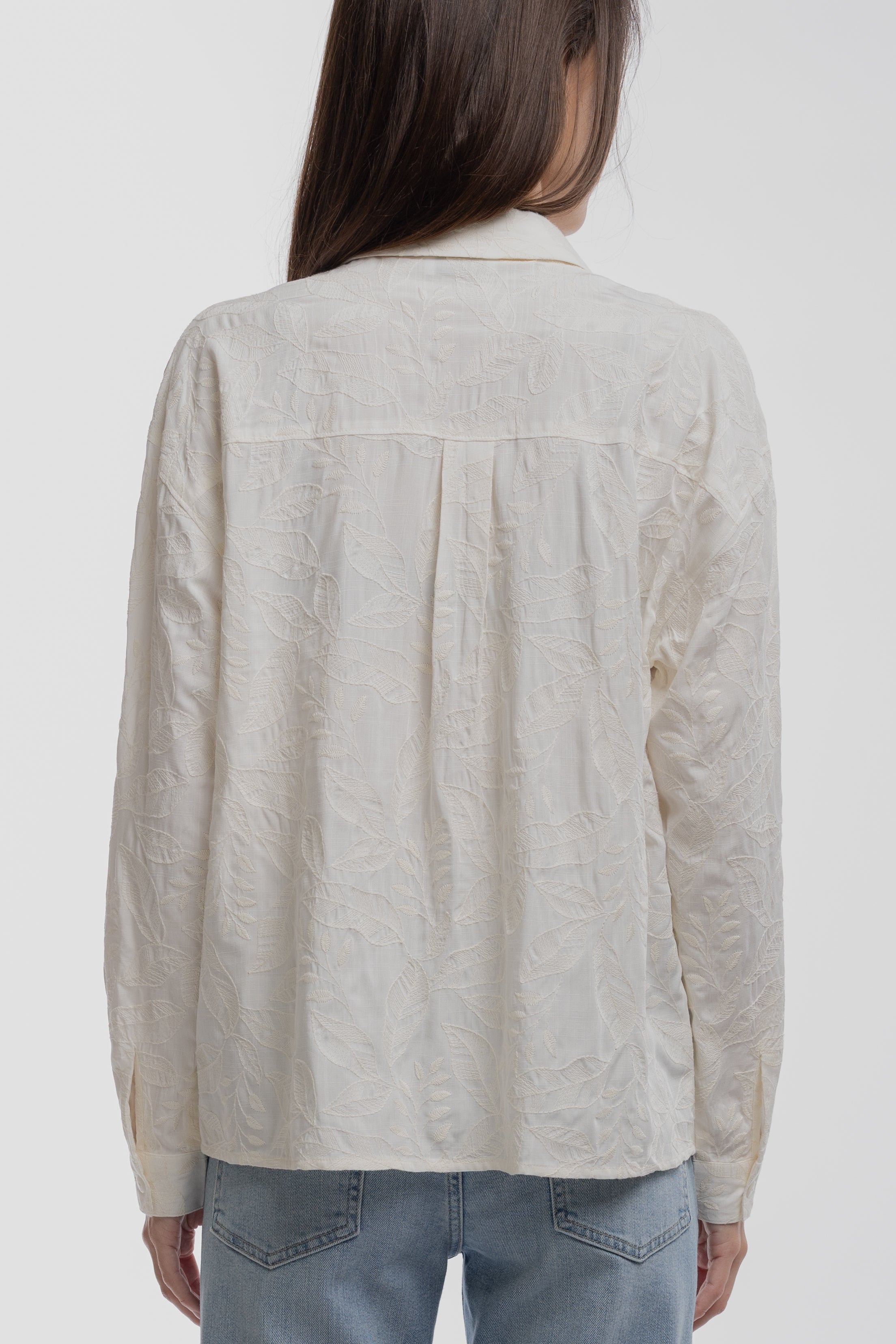 Teddy Smith C-ELINE chemise blanche broderie