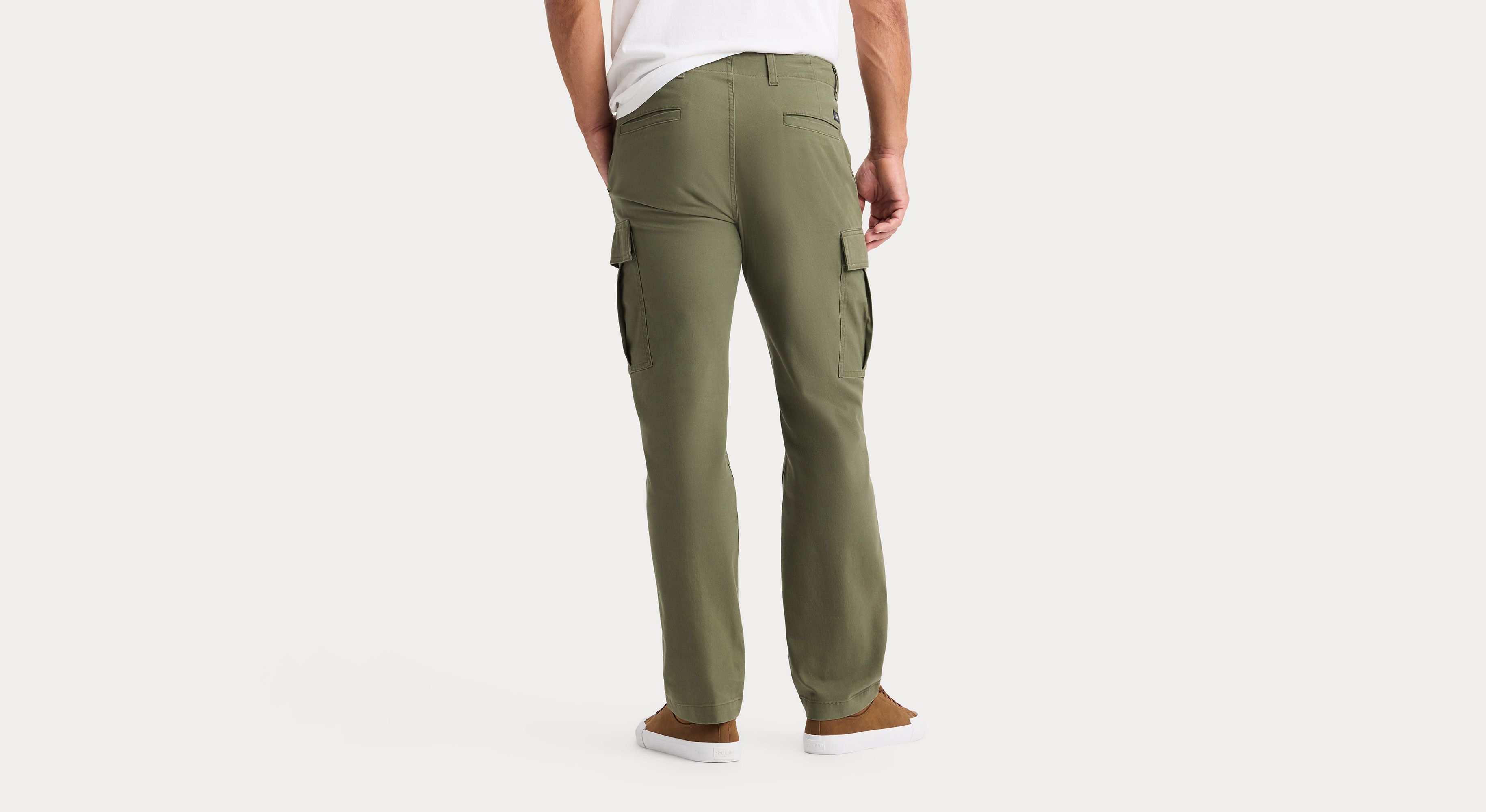 Dockers Utility Cargo pantalon droit vert camo toile coton
