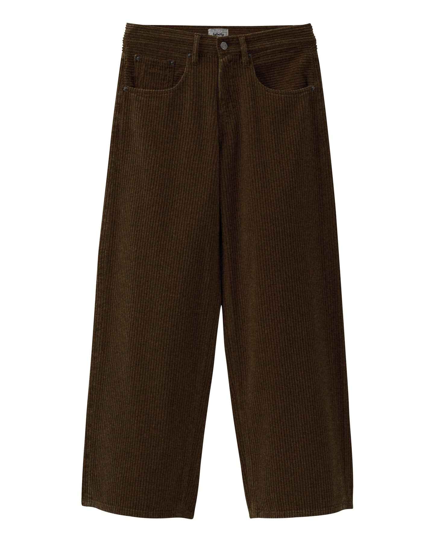 Labdip River Moka pantalon large velours côtelé coton