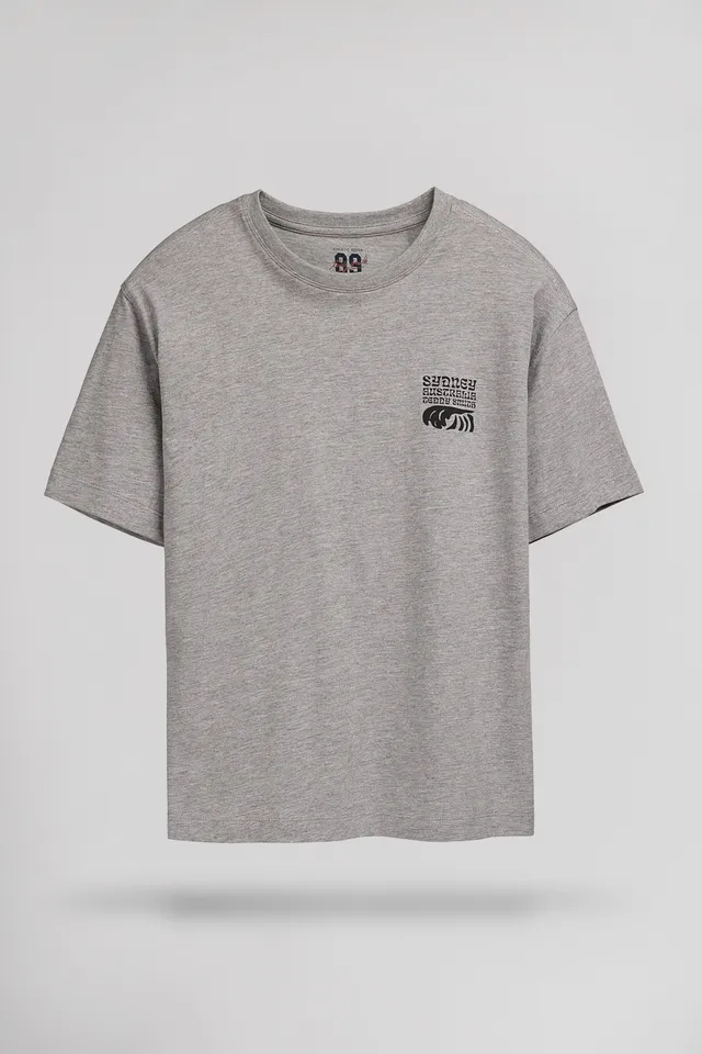 Teddy Smith T-World t-shirt gris chiné garçon
