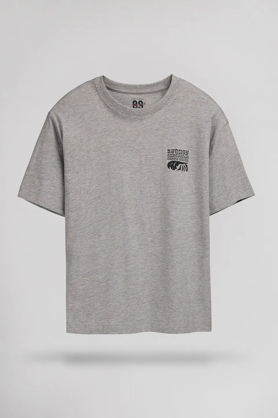 Teddy Smith T-World t-shirt gris chiné garçon