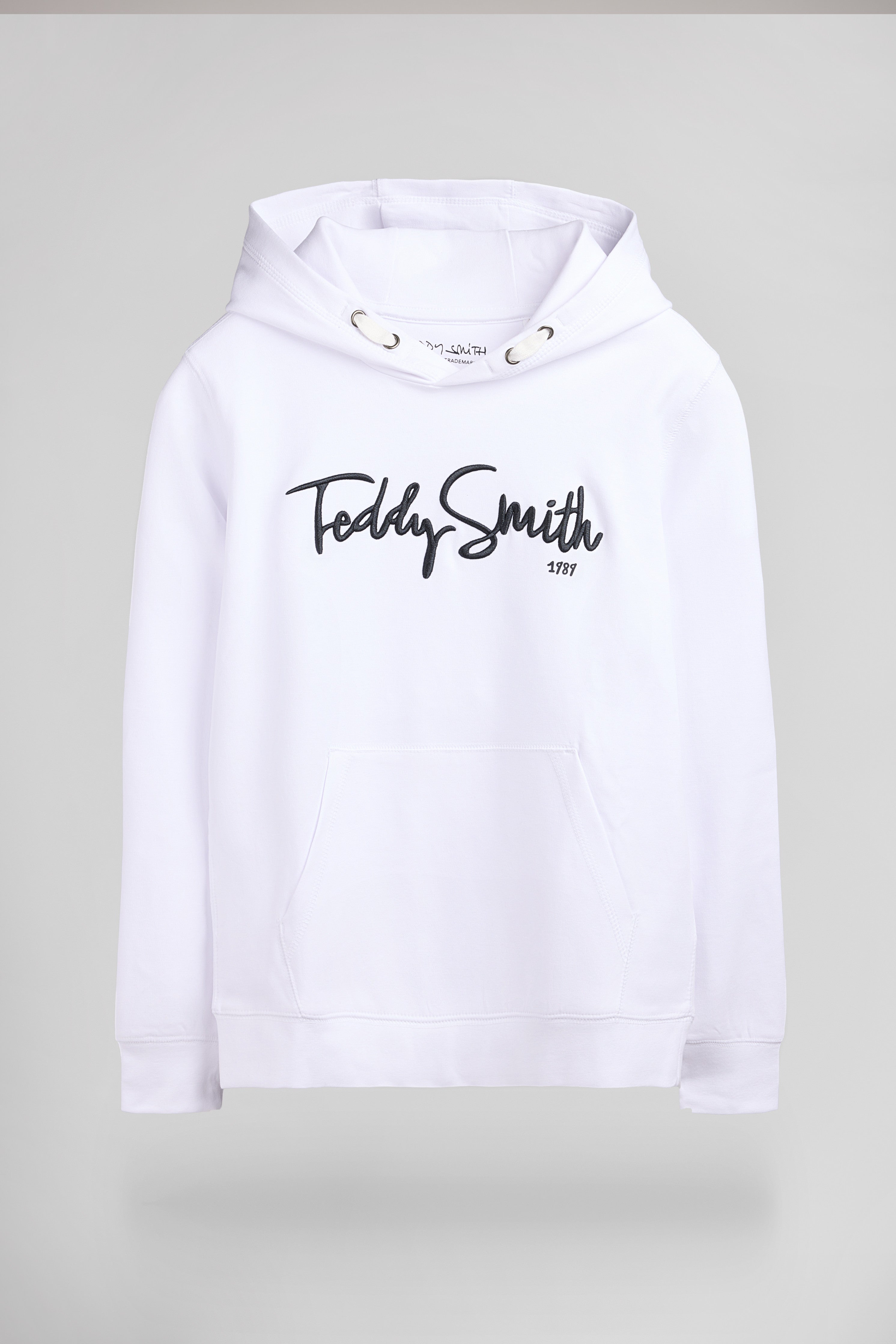 Teddy Smith S-Evry Hoody JR sweat garçon blanc coton
