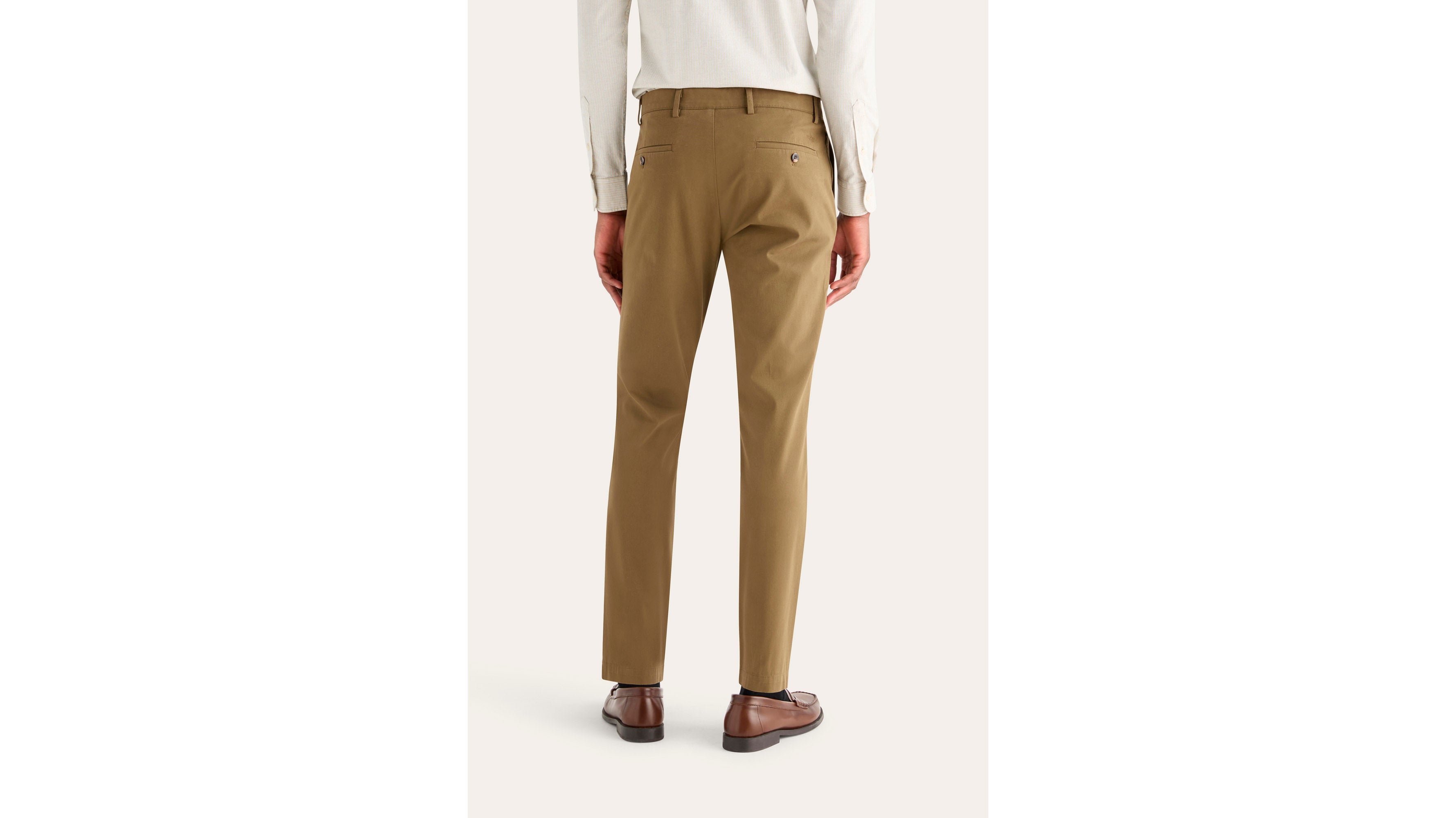 Dockers Crafted Khaki Slim Tapered chino vert stretch