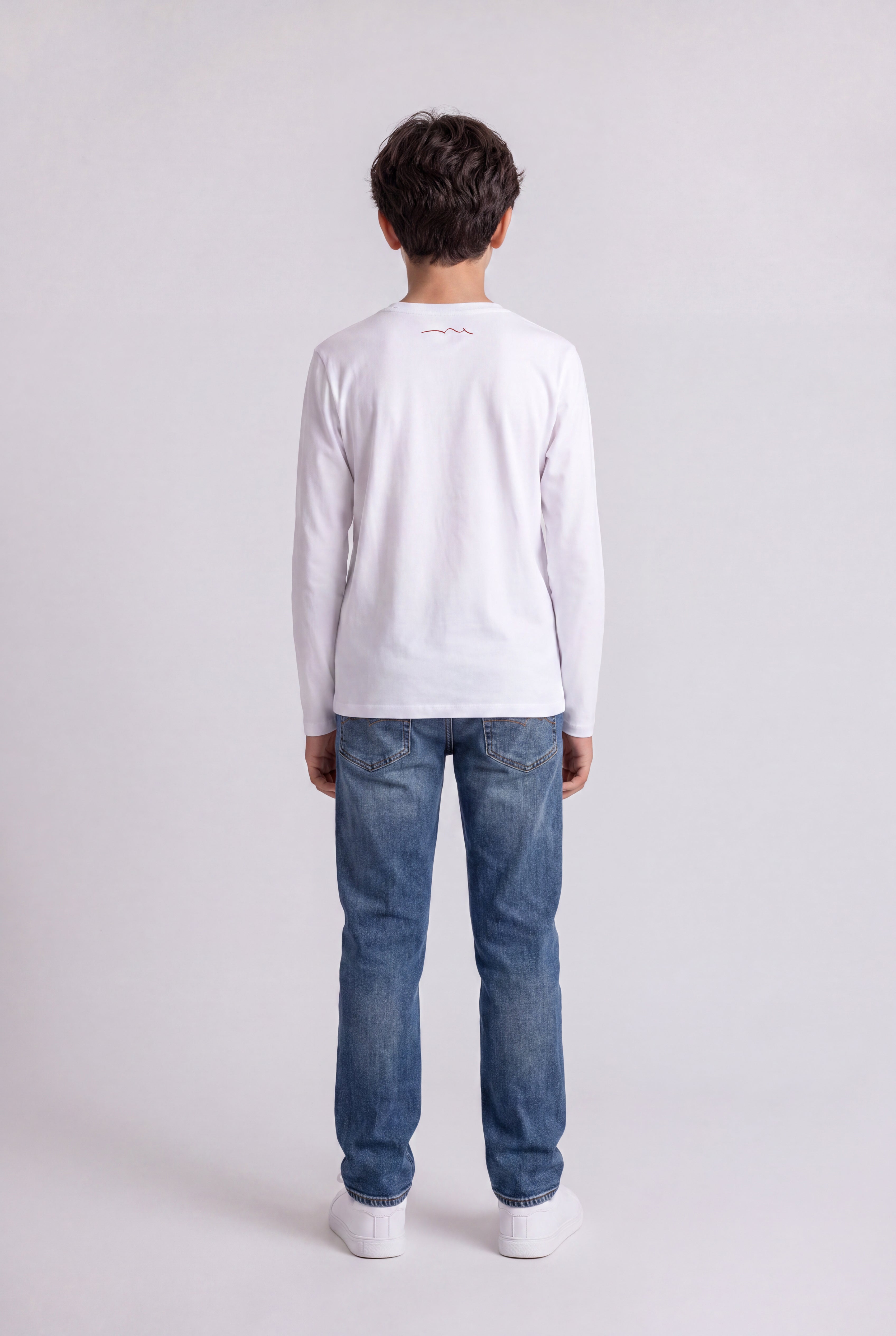 Teddy Smith Evan ML JR t-shirt blanc manches longues