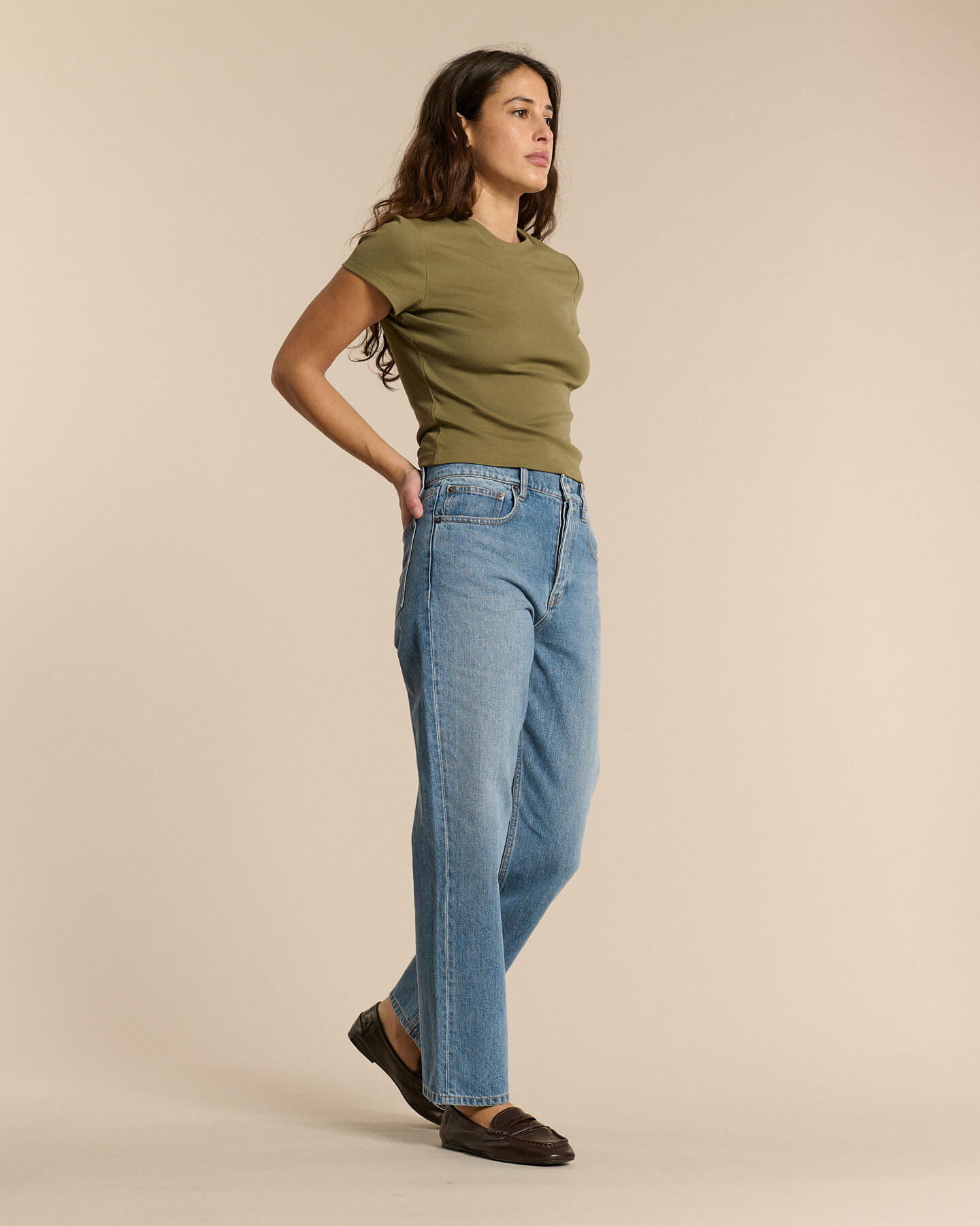 Labdip Quincy Denim Stone Fade IN 28 jean boyfriend bleu