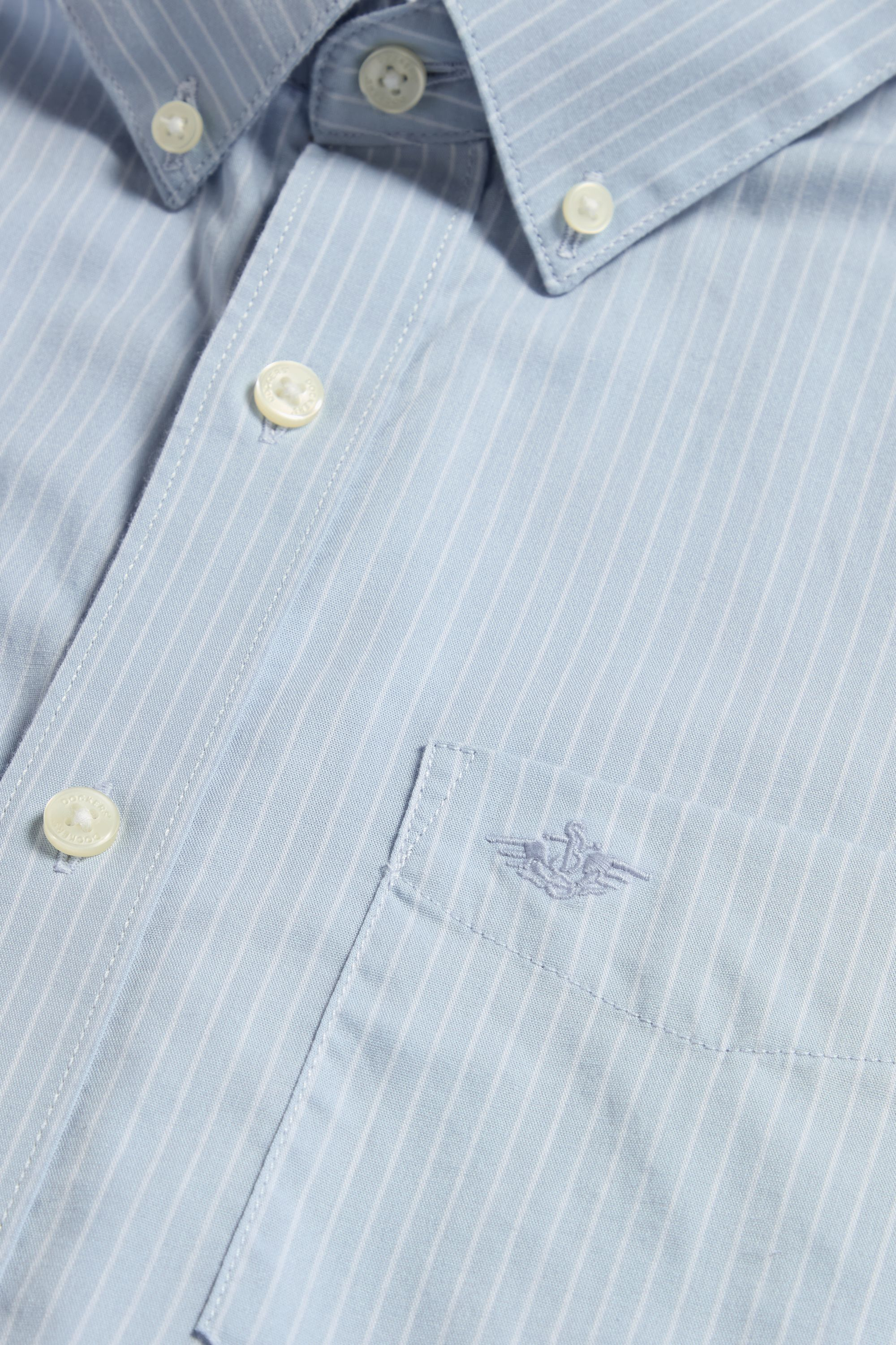Dockers Signature Stain Defender chemise bleue Slim manches longues