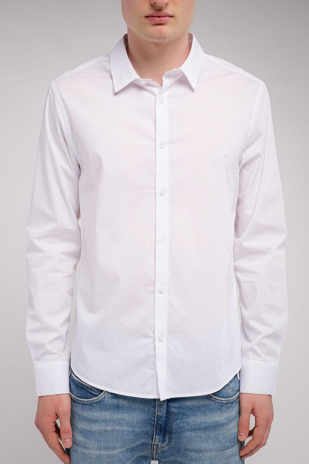 Teddy Smith C-Oswald chemise blanche cintrée homme