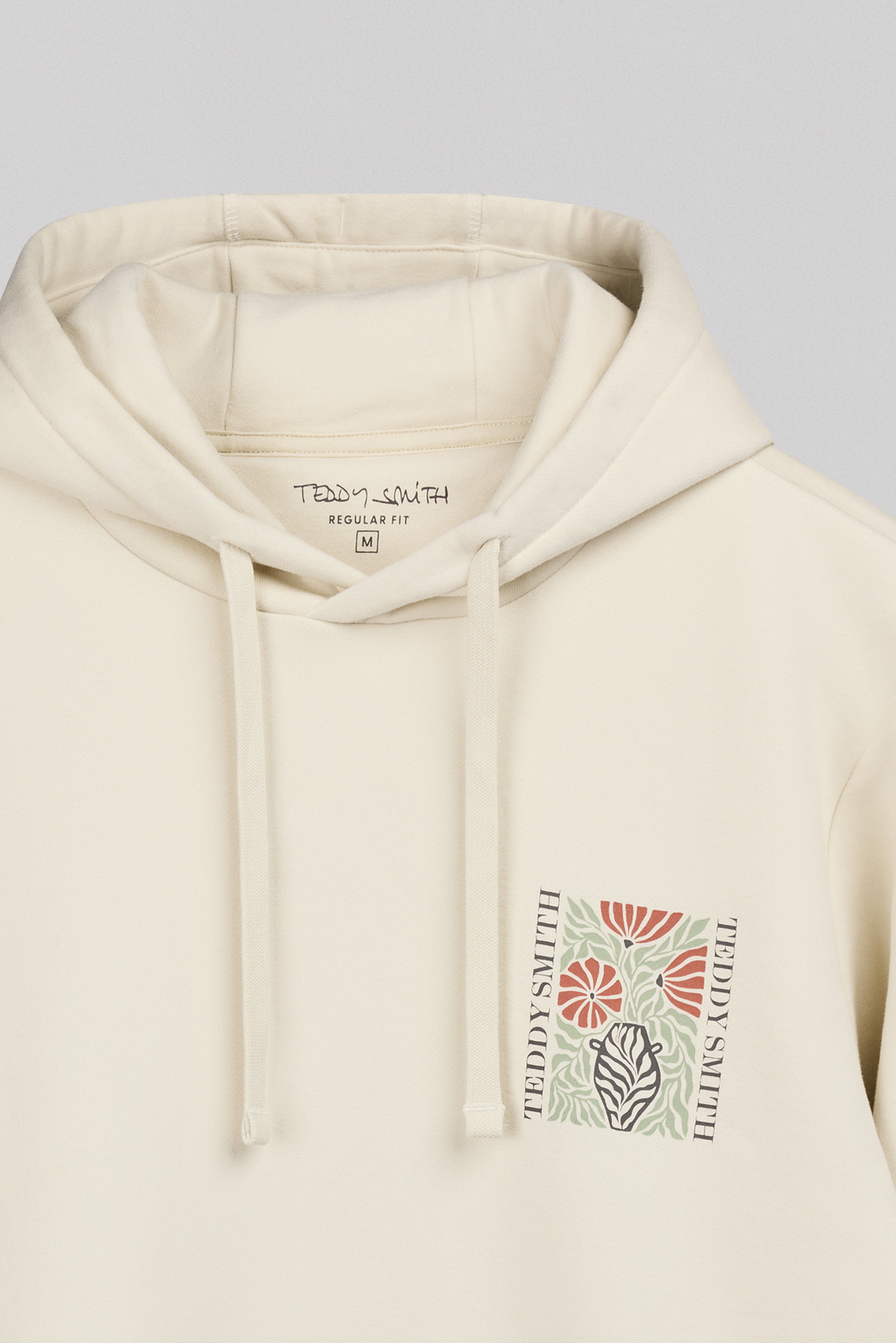 Teddy Smith S-Panorama Hood sweat capuche crème coton