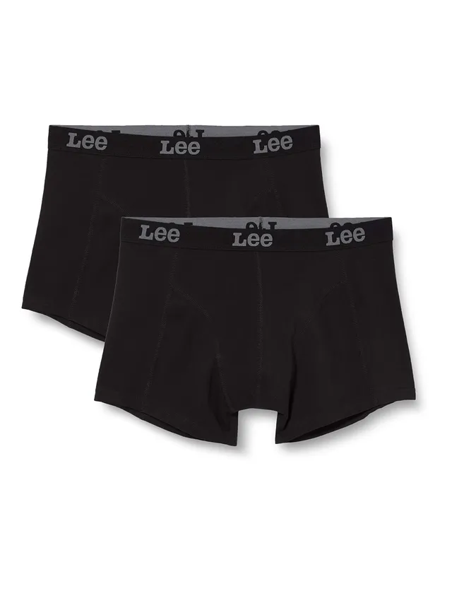Lee Trunk Boxer Homme Noir Lot de 2 Coton