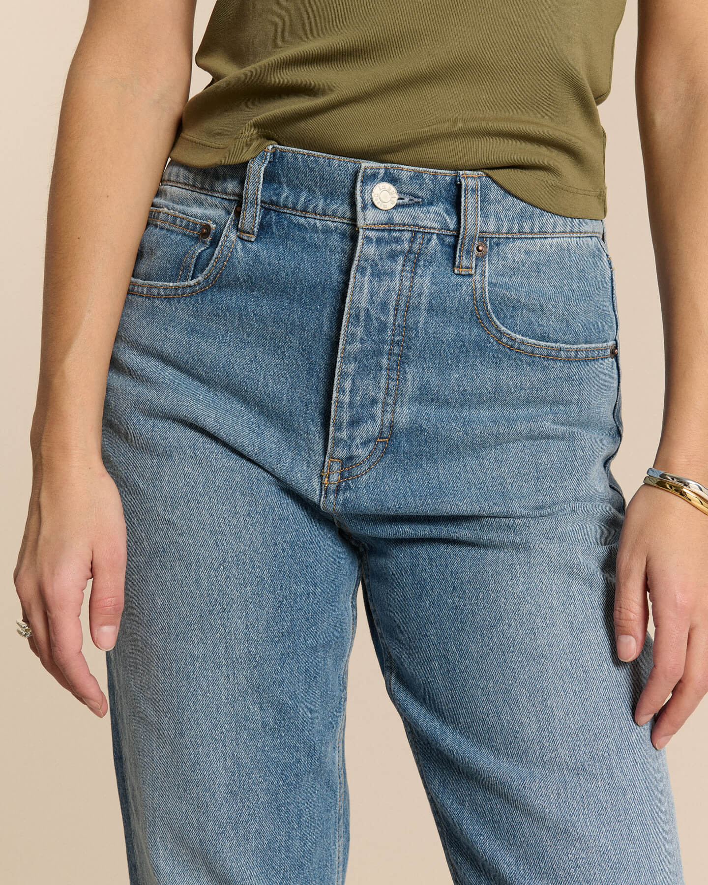 Labdip Quincy Denim Stone Fade IN 28 jean boyfriend bleu