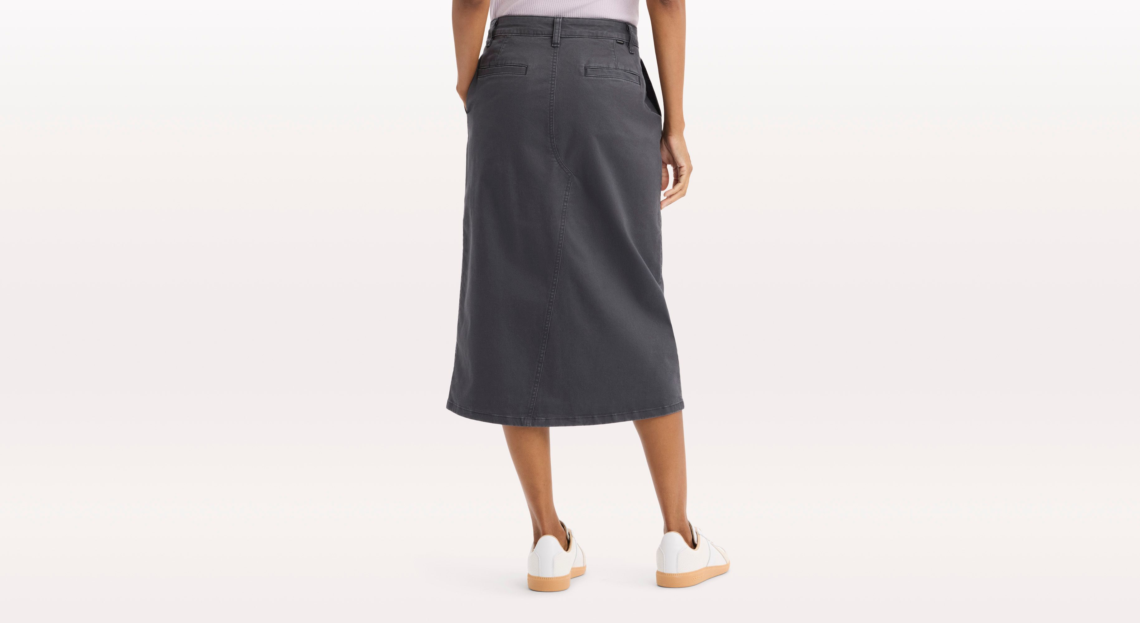 Dockers jupe chino femme classique bleu stretch