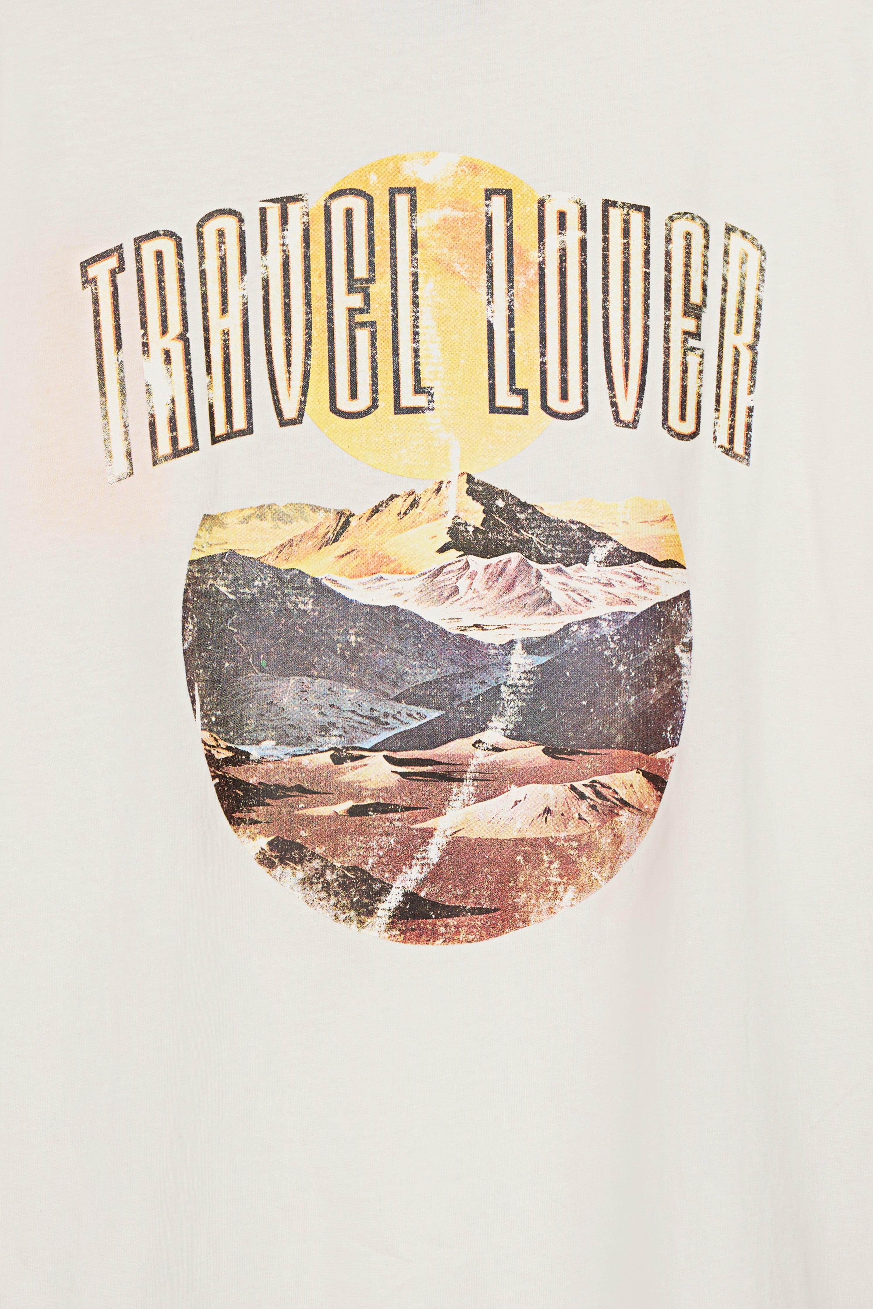Teddy Smith T-Vibes MC Middle White t-shirt oversize blanc femme