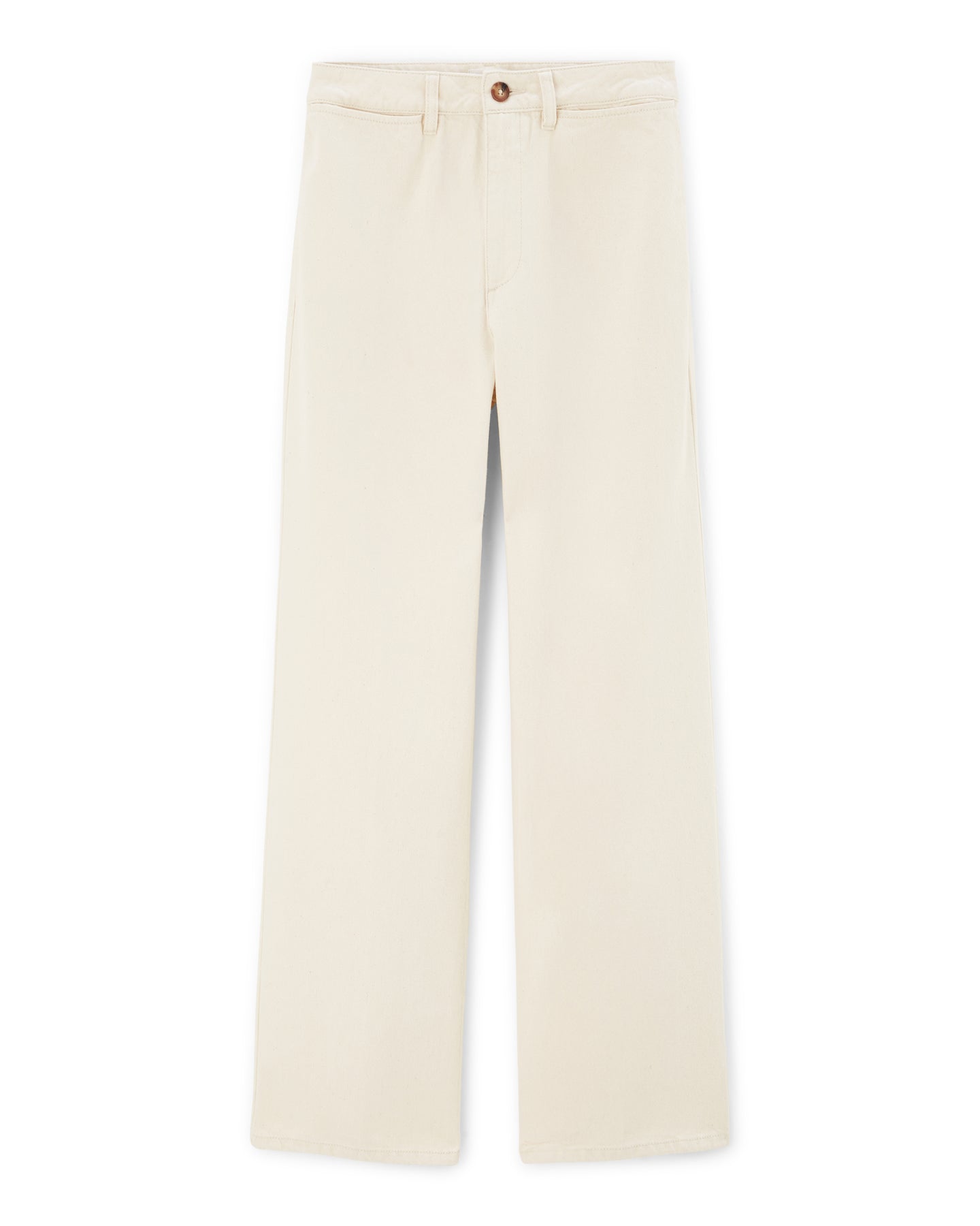 Labdip Swann Ecru jean large taille haute écru