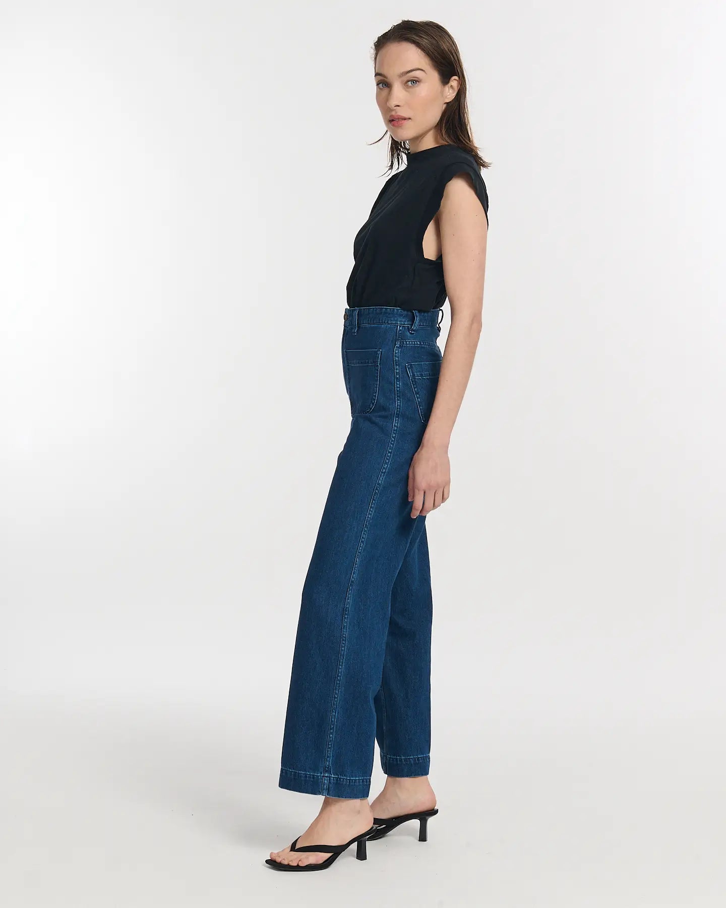 Labdip Samuel IN 50 jean taille haute dark blue