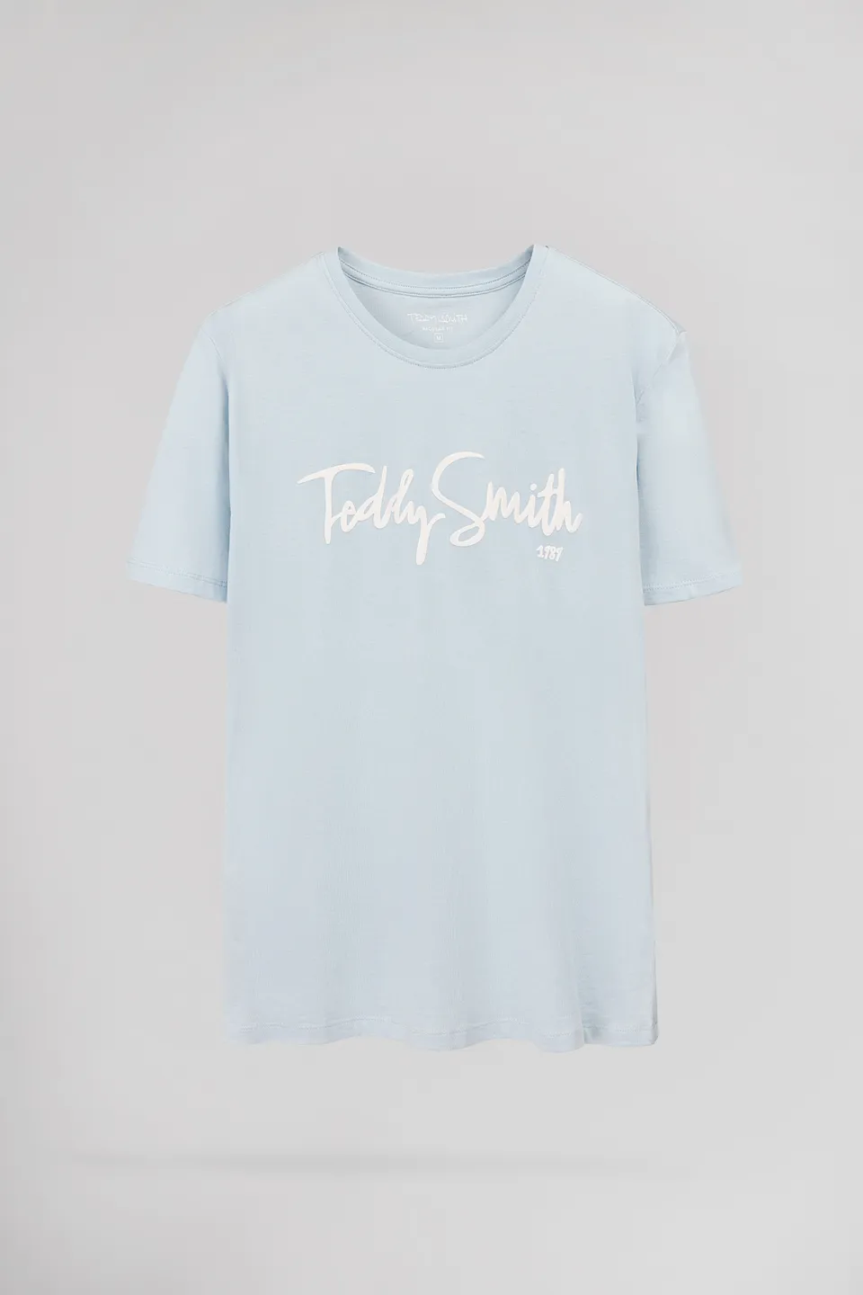 Teddy Smith T-Evry MC Pastel Blue t-shirt bleu pastel col rond