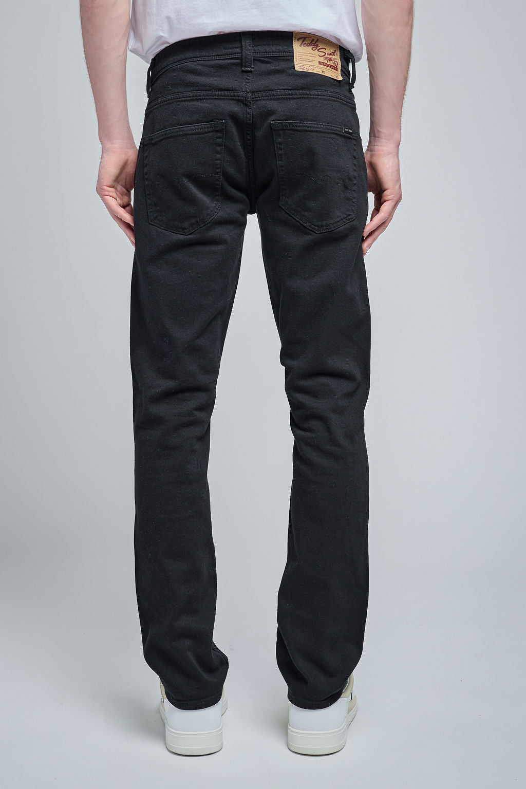 Teddy Smith Reg L32 jean droit noir coton