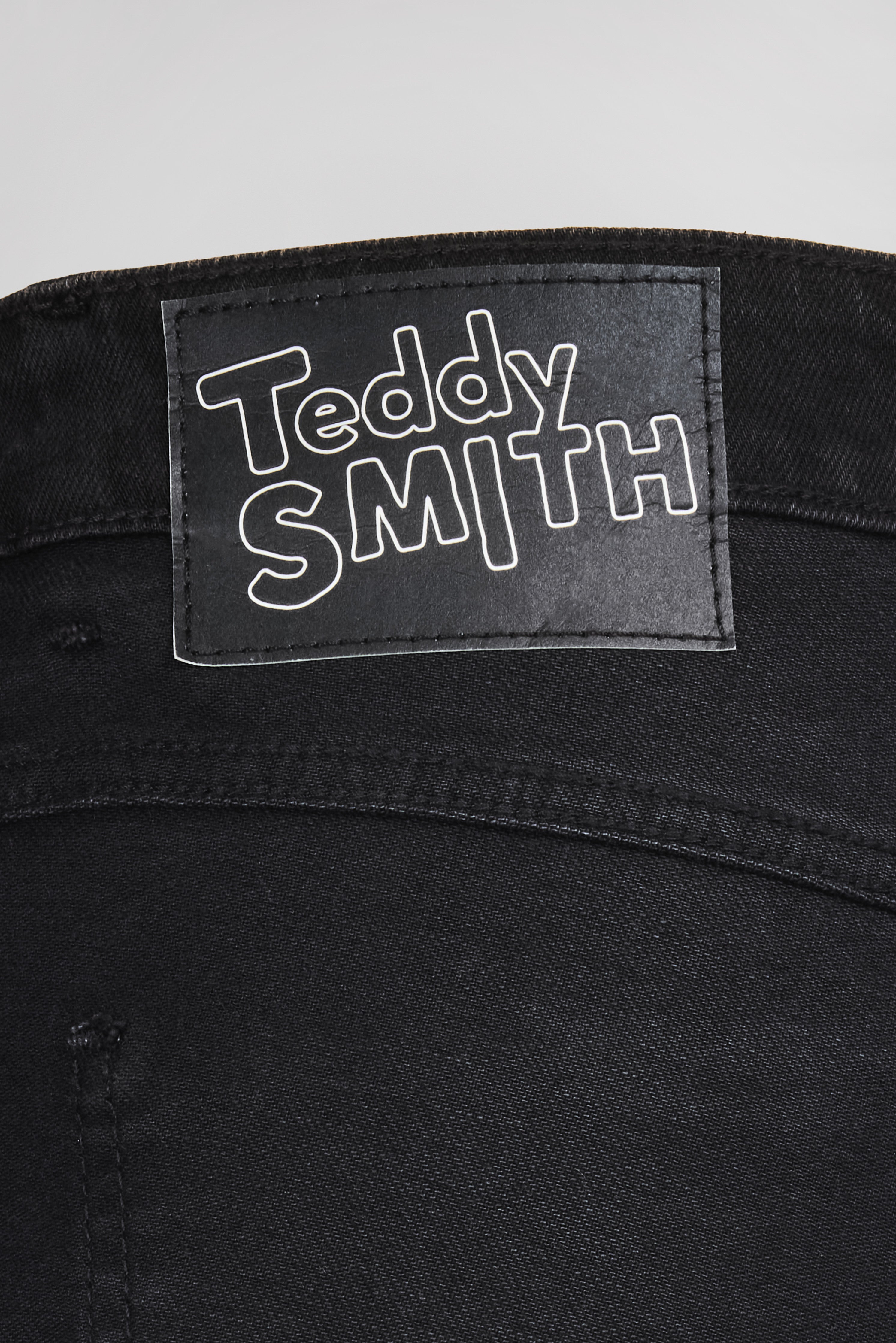 Teddy Smith Boyfriend Black Used jean droit noir femme
