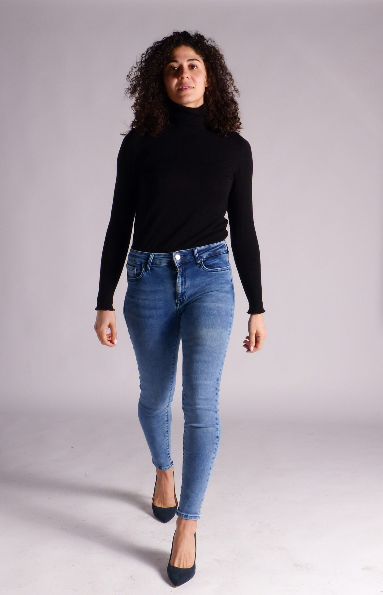 AA Spontané Skinny jean skinny bleu clair délavé stretch