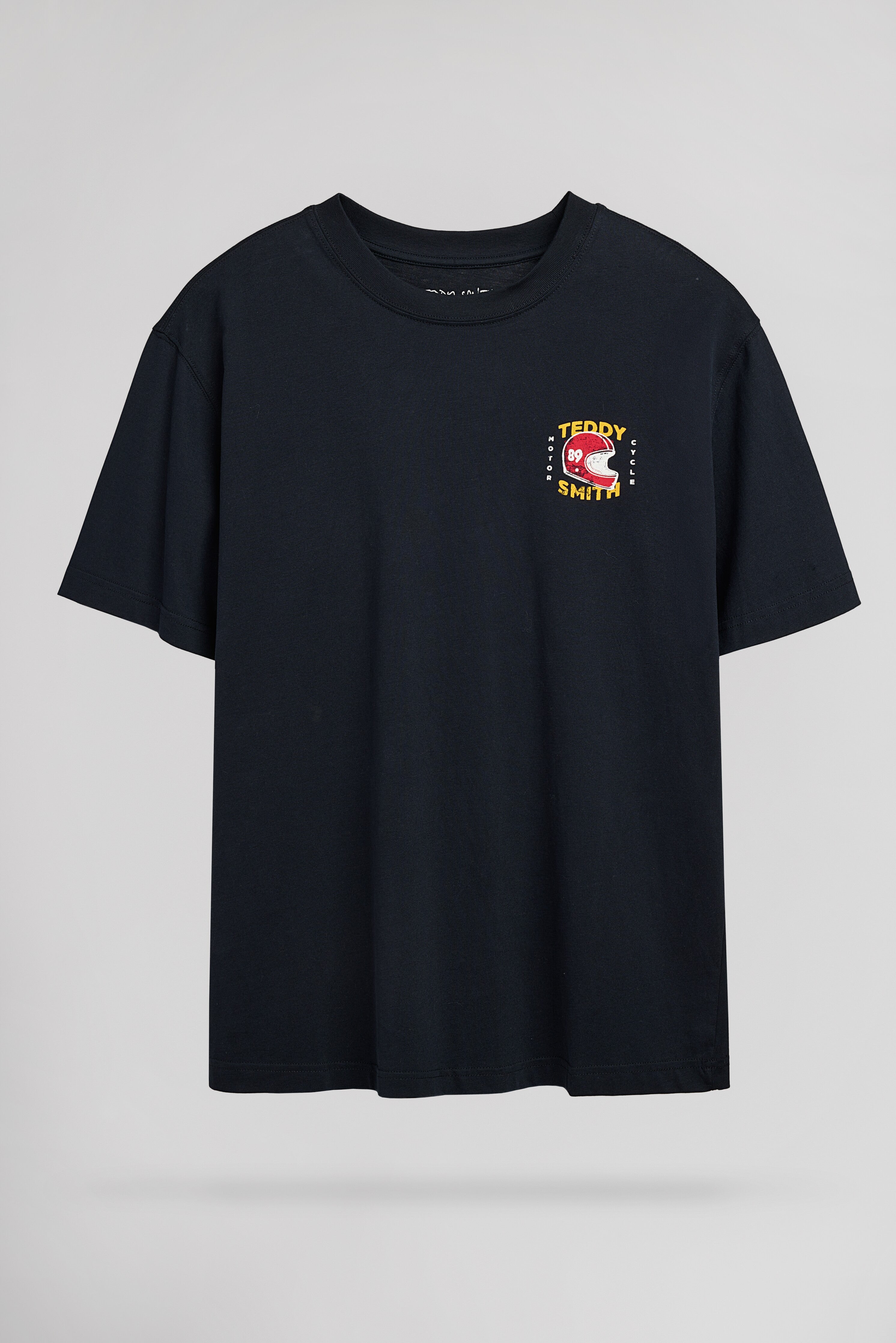 Teddy Smith T-Rubber MC t-shirt dark navy ample vintage