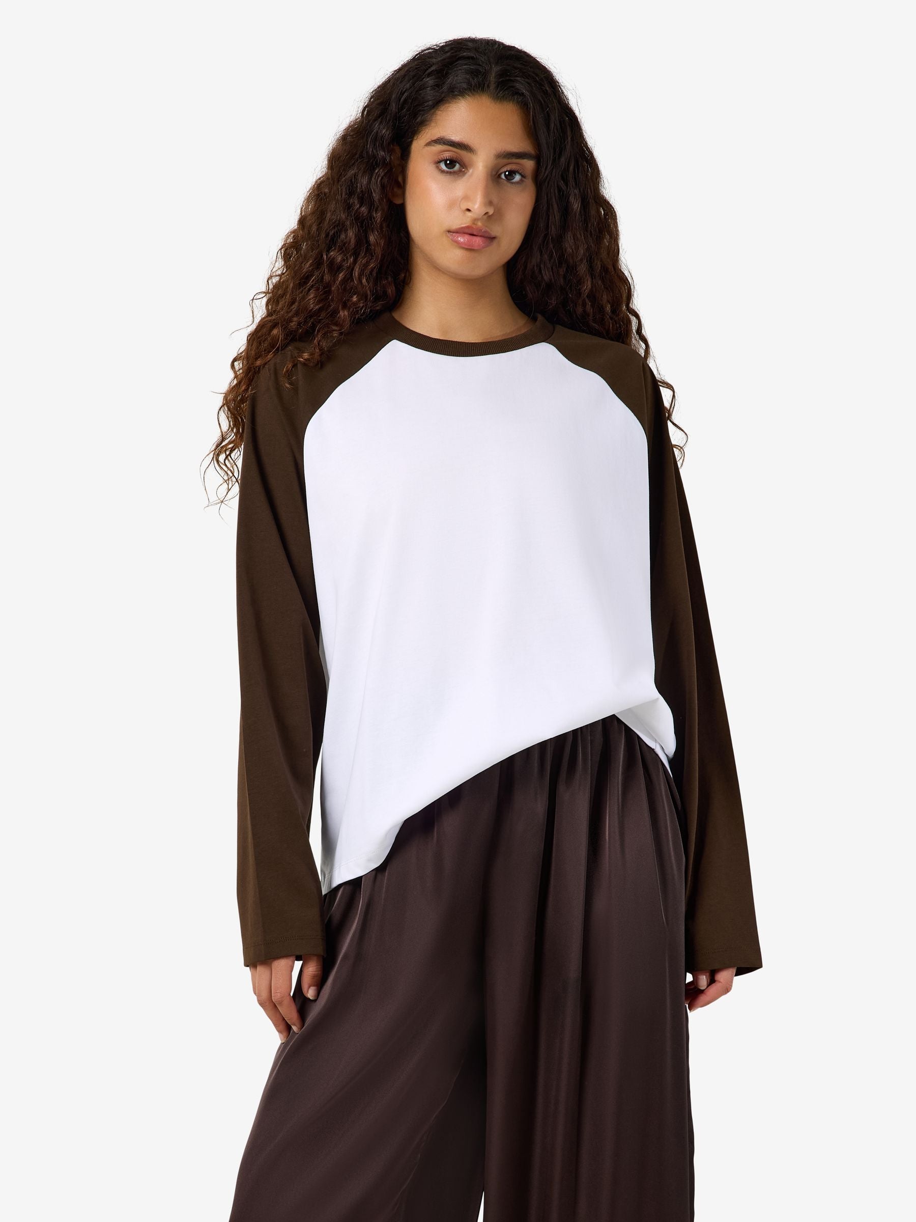 Noisy May Nmember top colourblock raglan