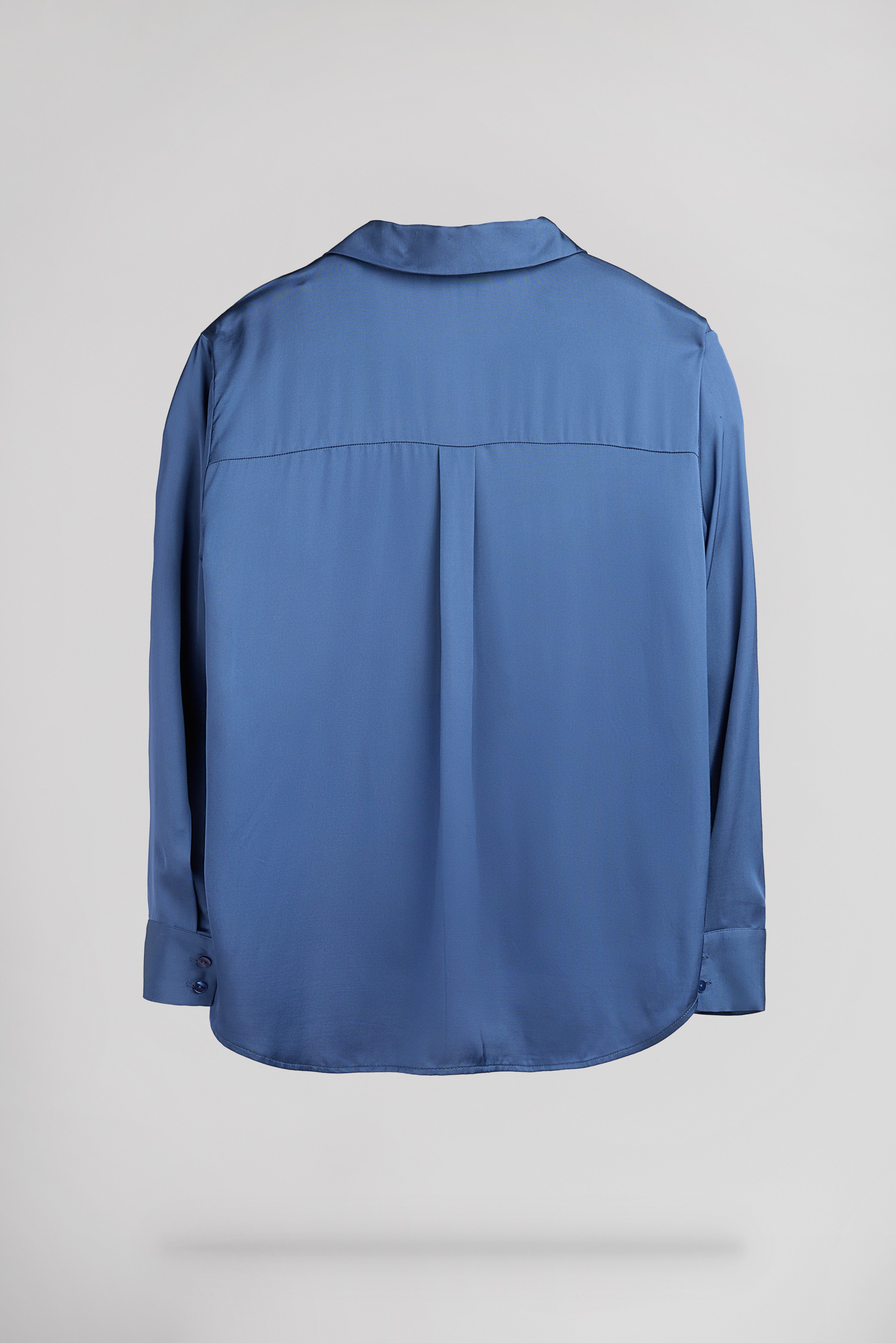 Teddy Smith C-LEO chemise indigo satin viscose