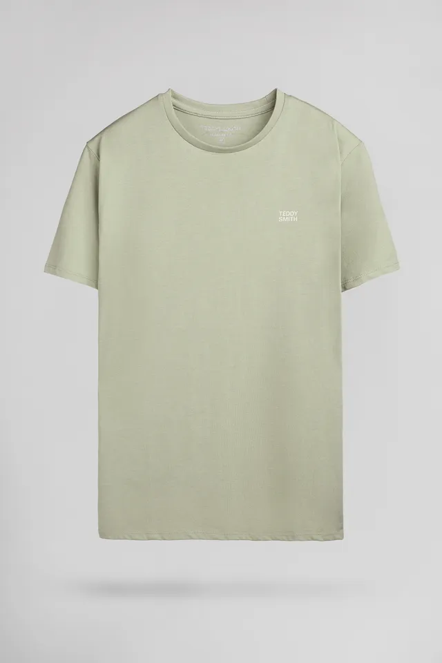 Teddy Smith The Tee 1 t-shirt coton vert sauge homme