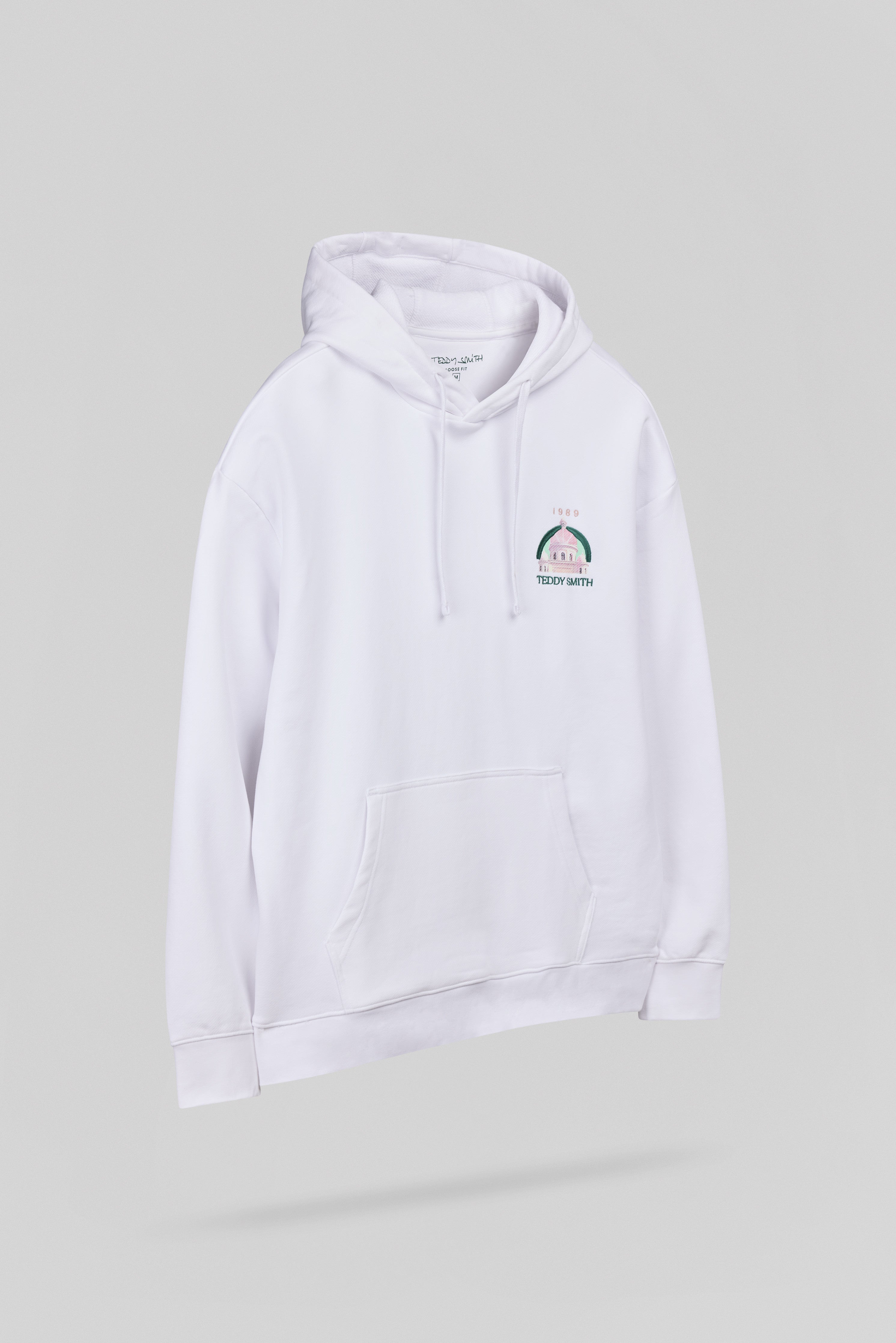 Teddy Smith S-Andrew Hoody sweat blanc capuche