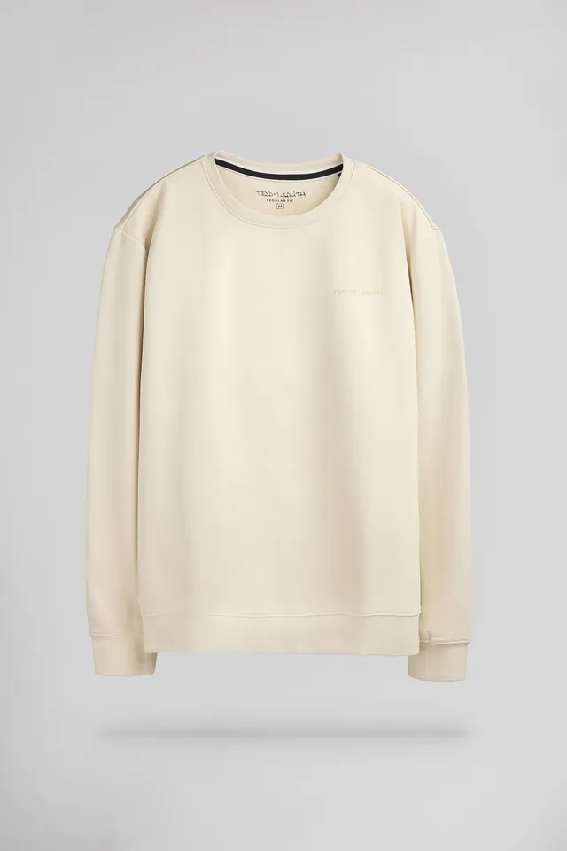 Teddy Smith S-Nark RC sweat col rond naturel homme