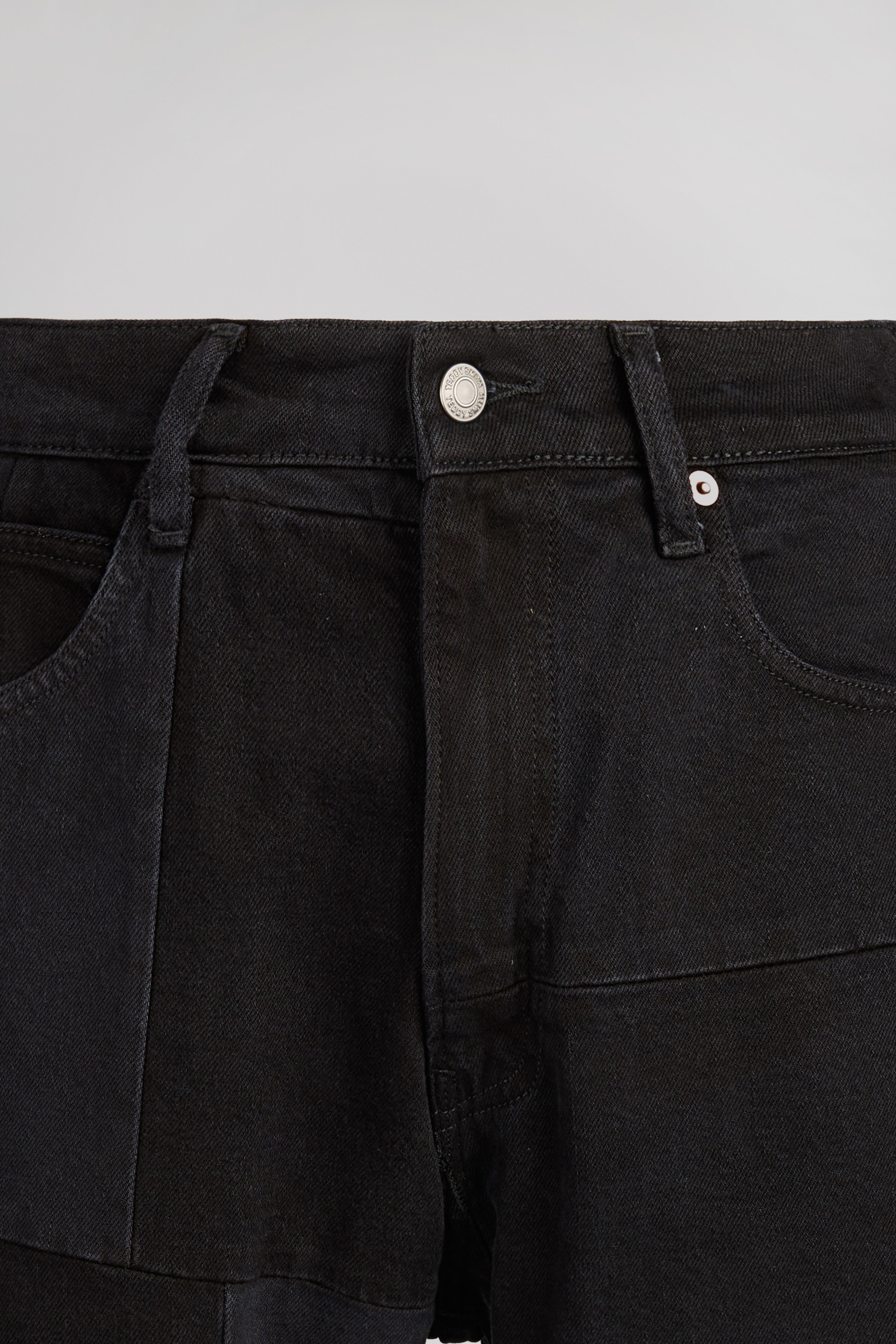Teddy Smith Memphis Straight L32 jean noir gris coton