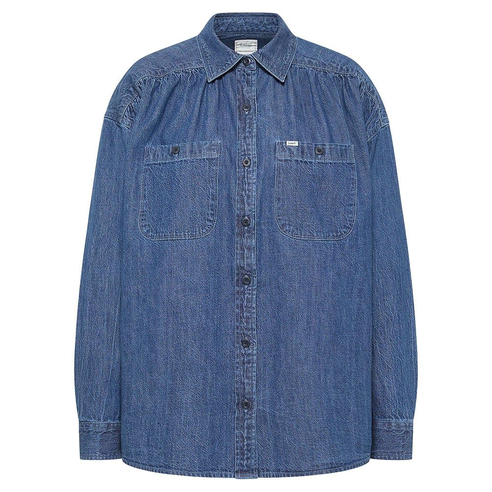 Lee Frontier t-shirt femme M bleu Mid Cascade
