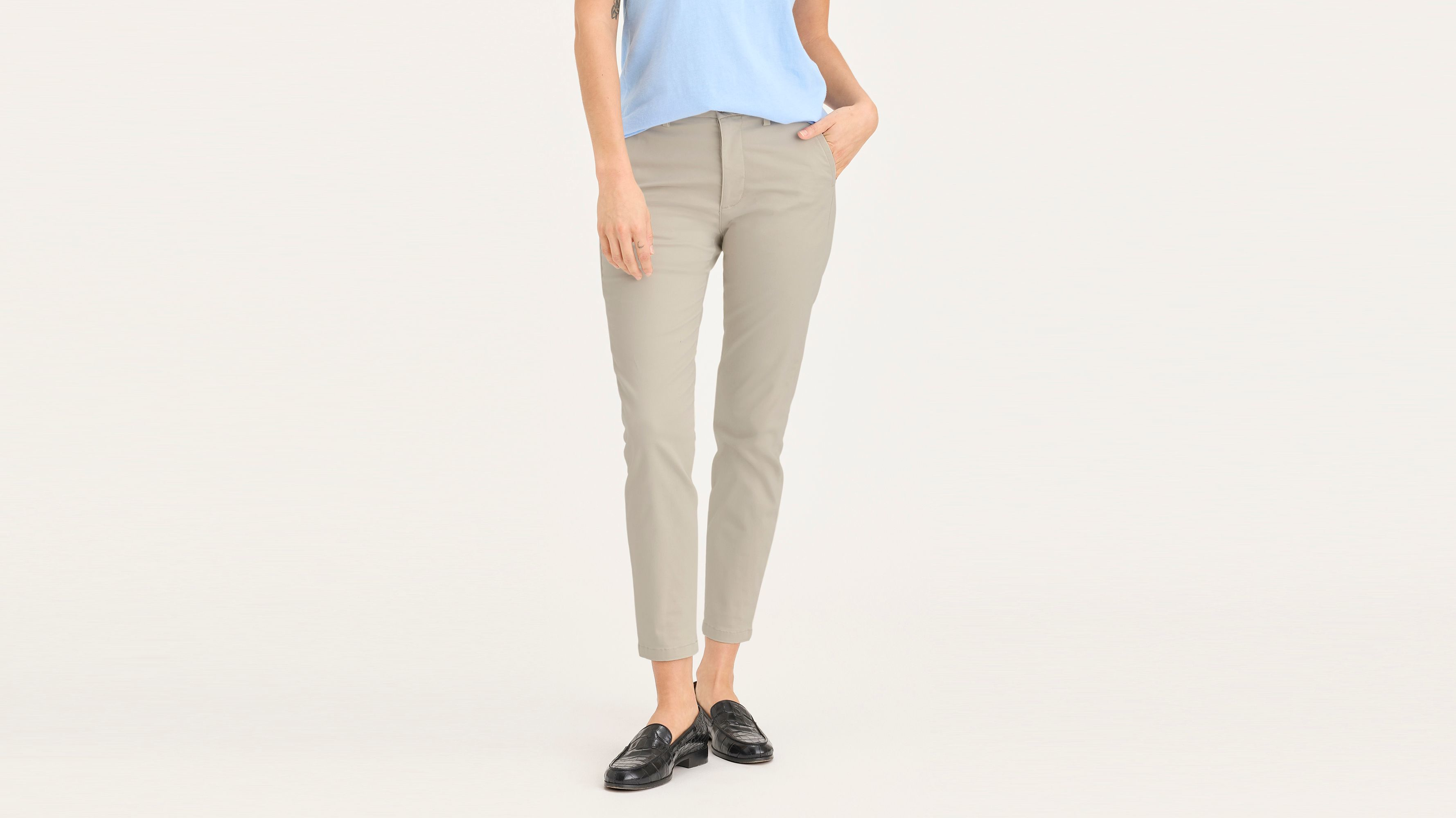 Dockers Weekend Skinny chino femme kaki sahara stretch