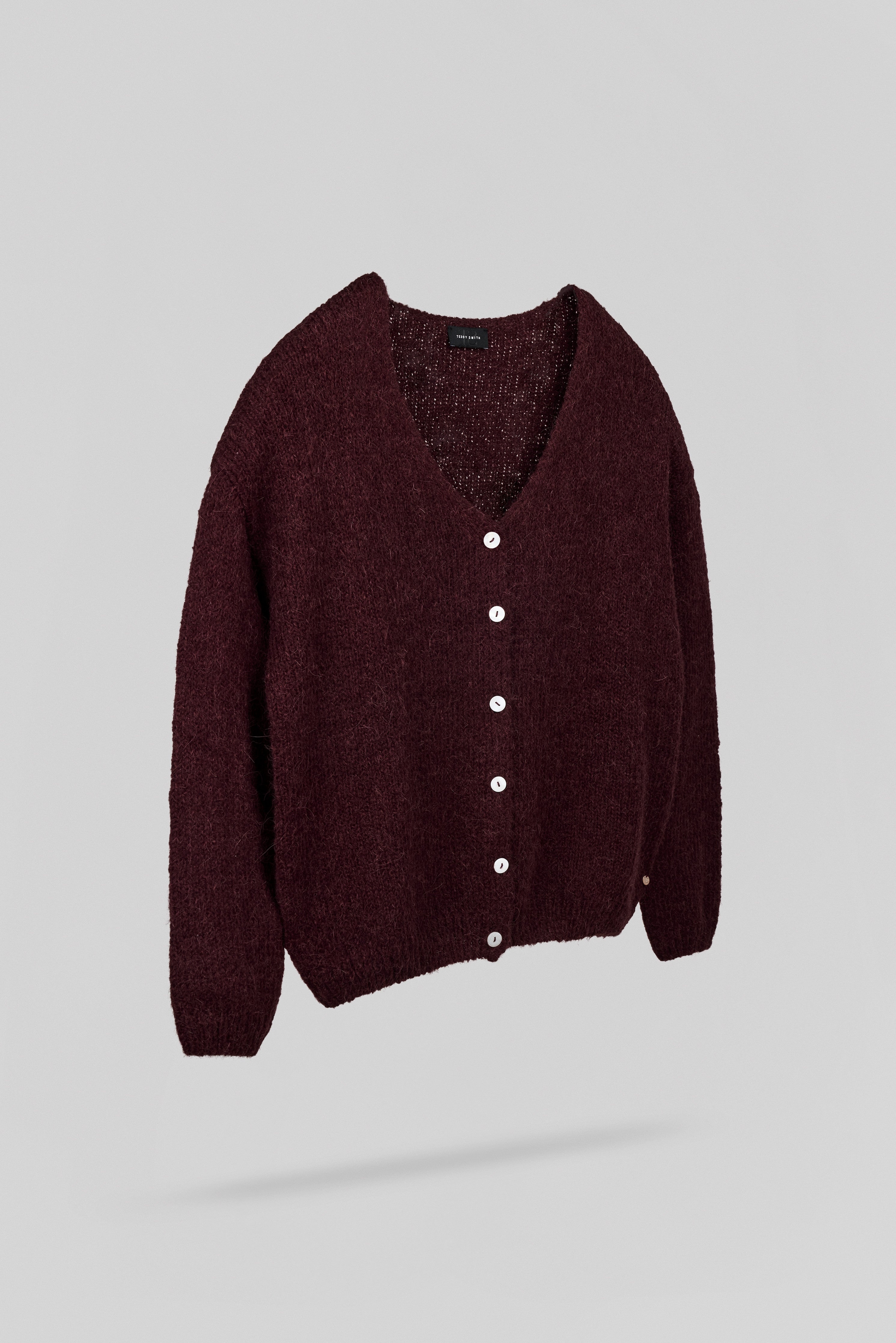 Teddy Smith G-Mela gilet bordeaux femme alpaga