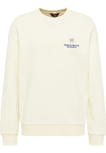 Lee Workwear Crew sweat homme écru L