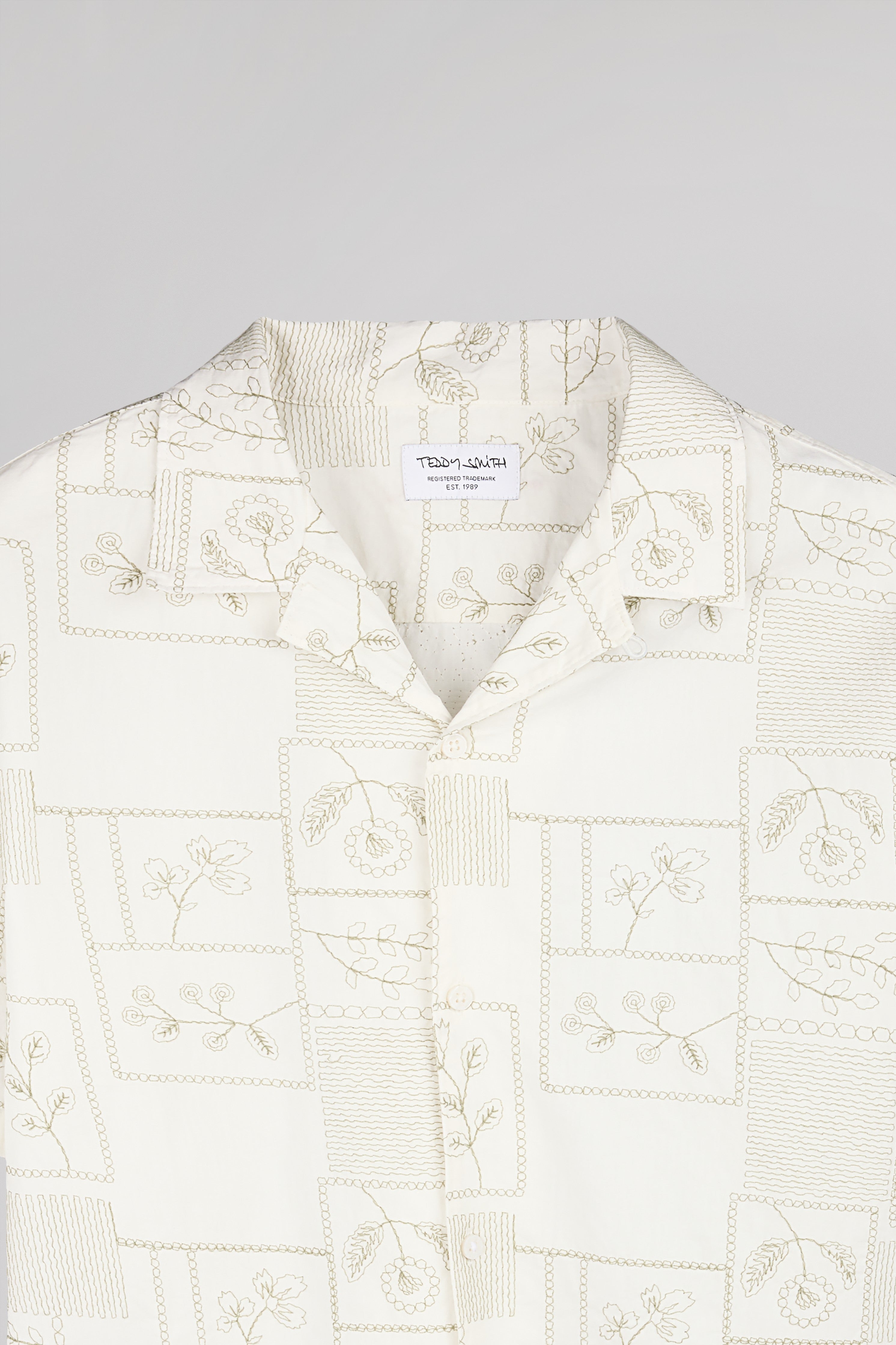 Teddy Smith C-Mayer MC chemise blanc col hawaïen