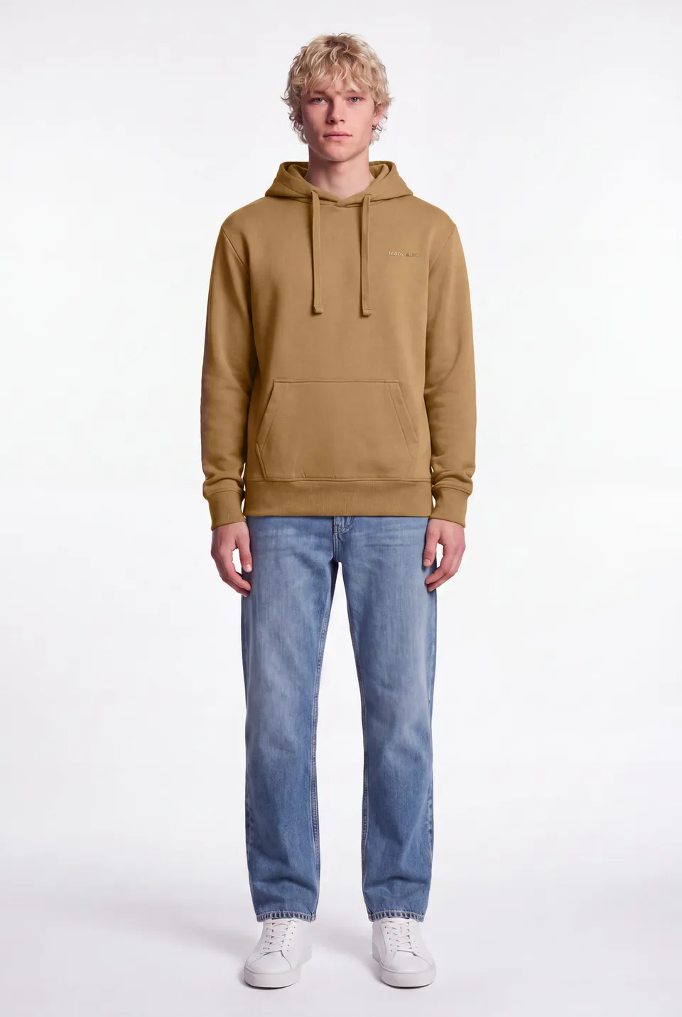 Teddy Smith S-Nark Hoody sweat à capuche Noisette molleton