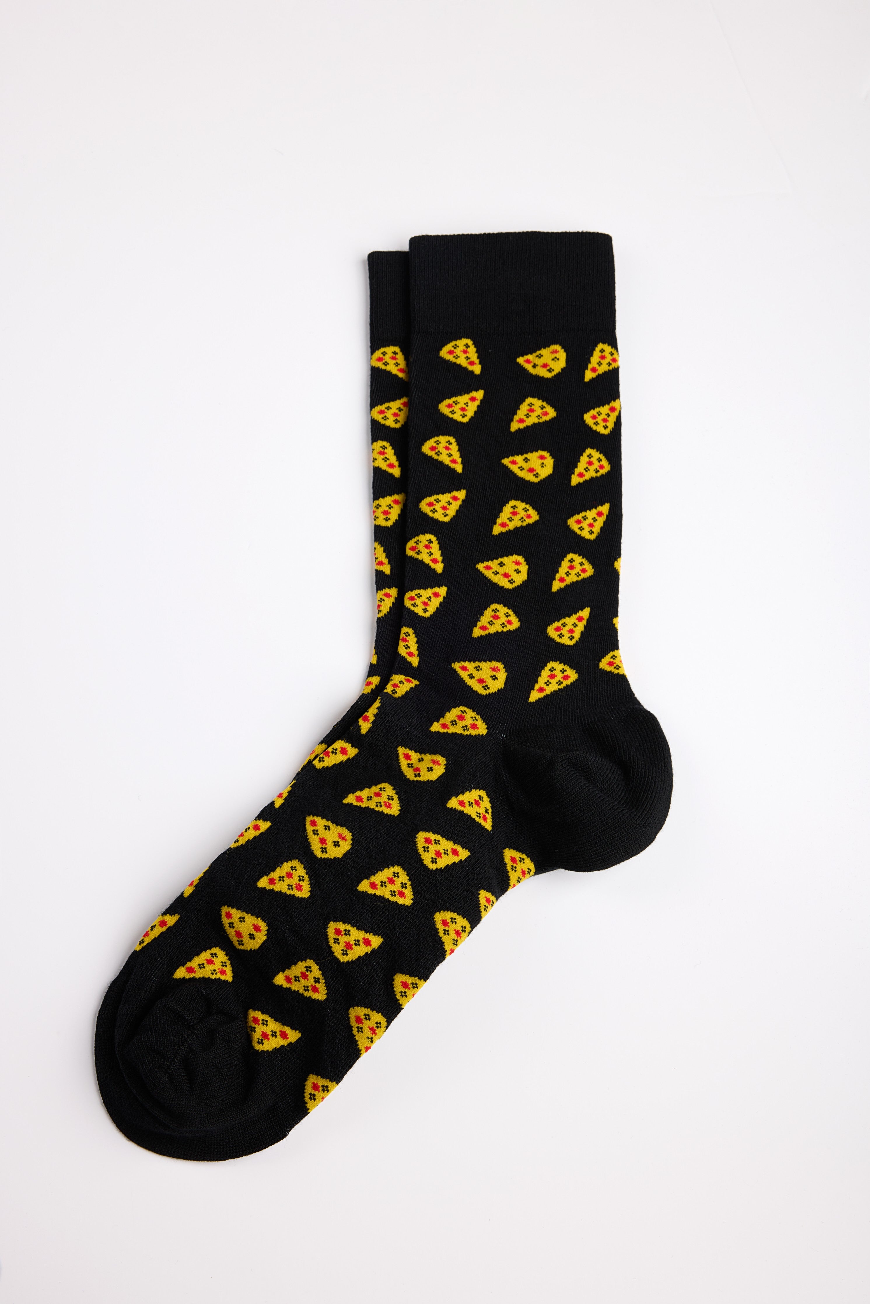 Teddy Smith Motifs Mix Pizza chaussettes mi-hautes noires coton