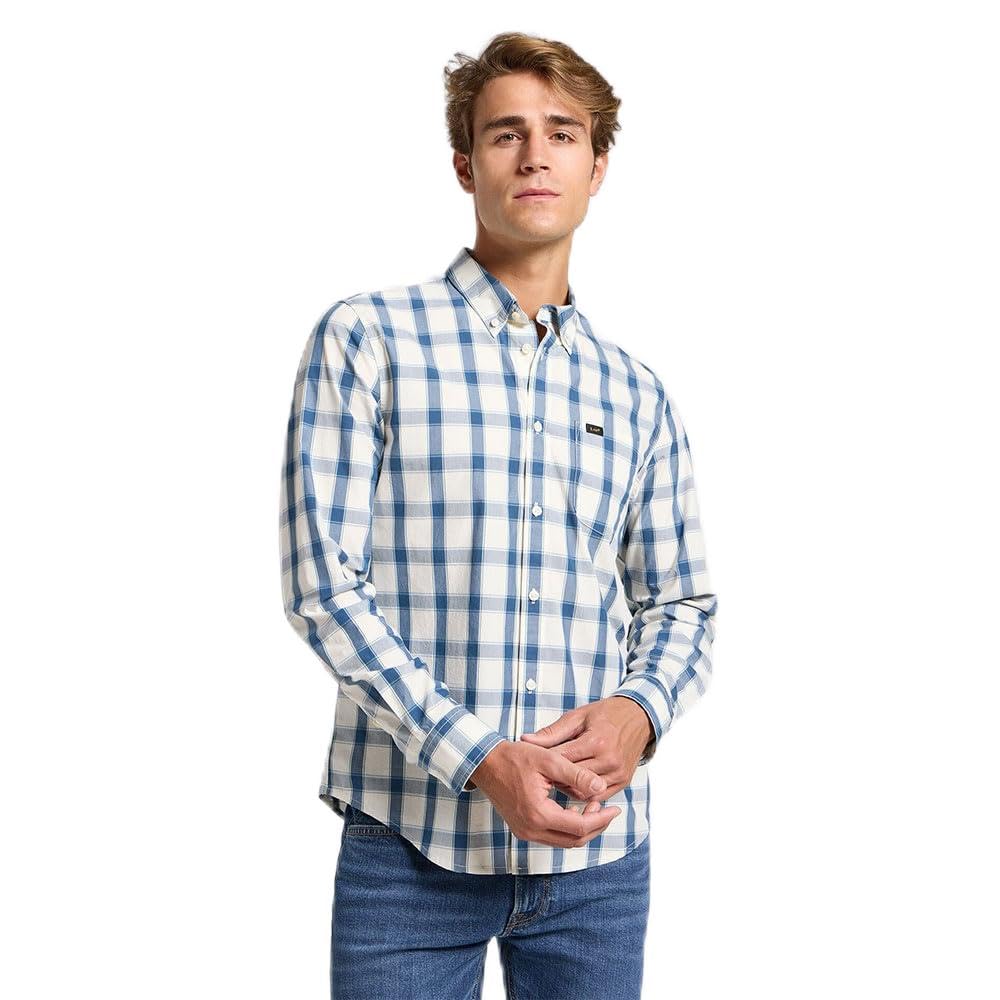 Lee Button Down chemise homme Orion Stripe coton